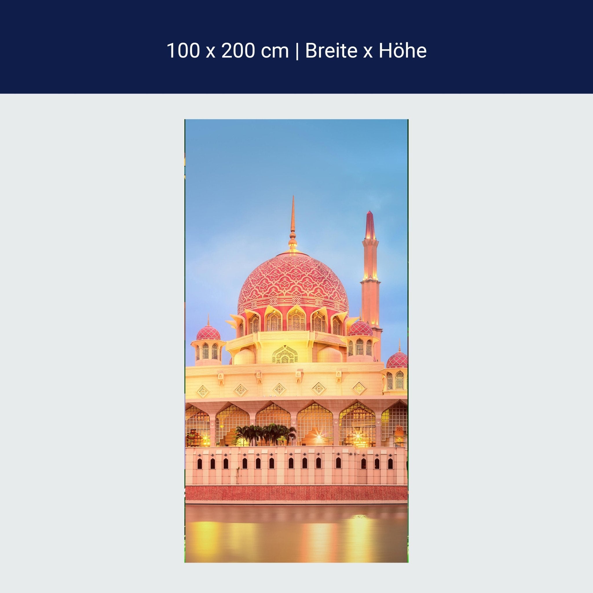 Türtapete Sonnenuntergang über Putrajaya-Moschee M0819