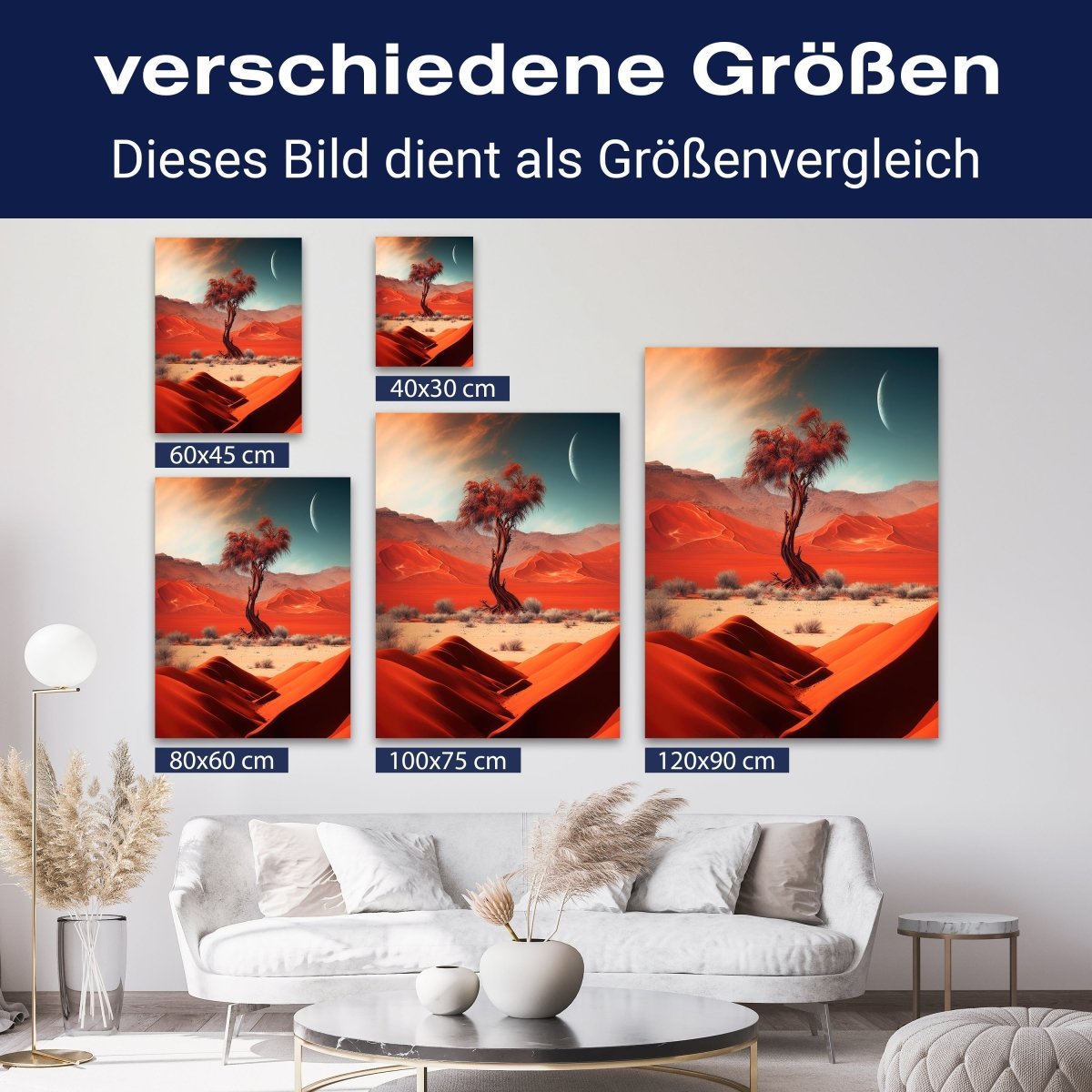 Leinwandbild Fantasy, Baum, Wüste, Hochformat M0821 kaufen - Bild 8