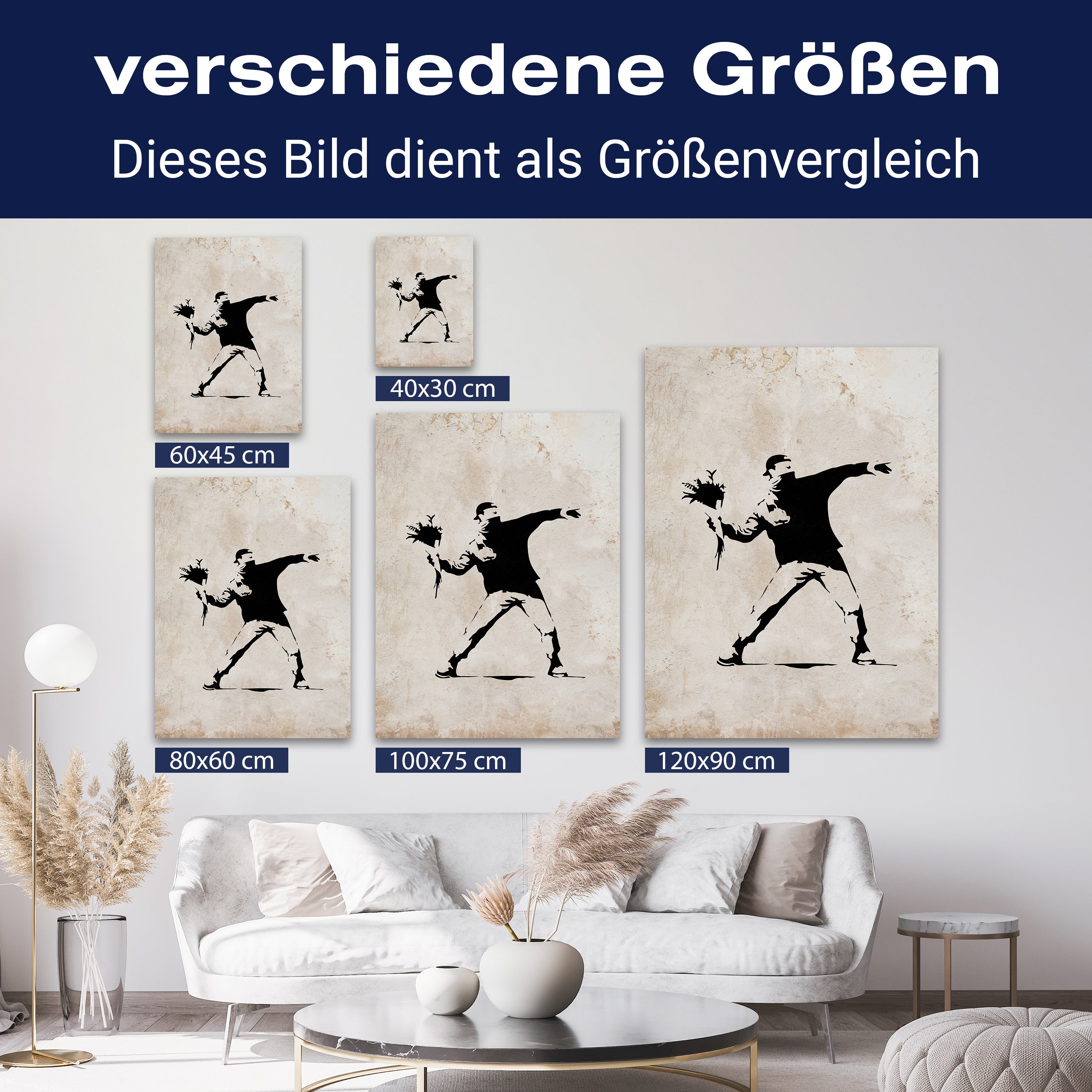 Leinwandbild Banksy Street Art M0830 kaufen - Bild 8