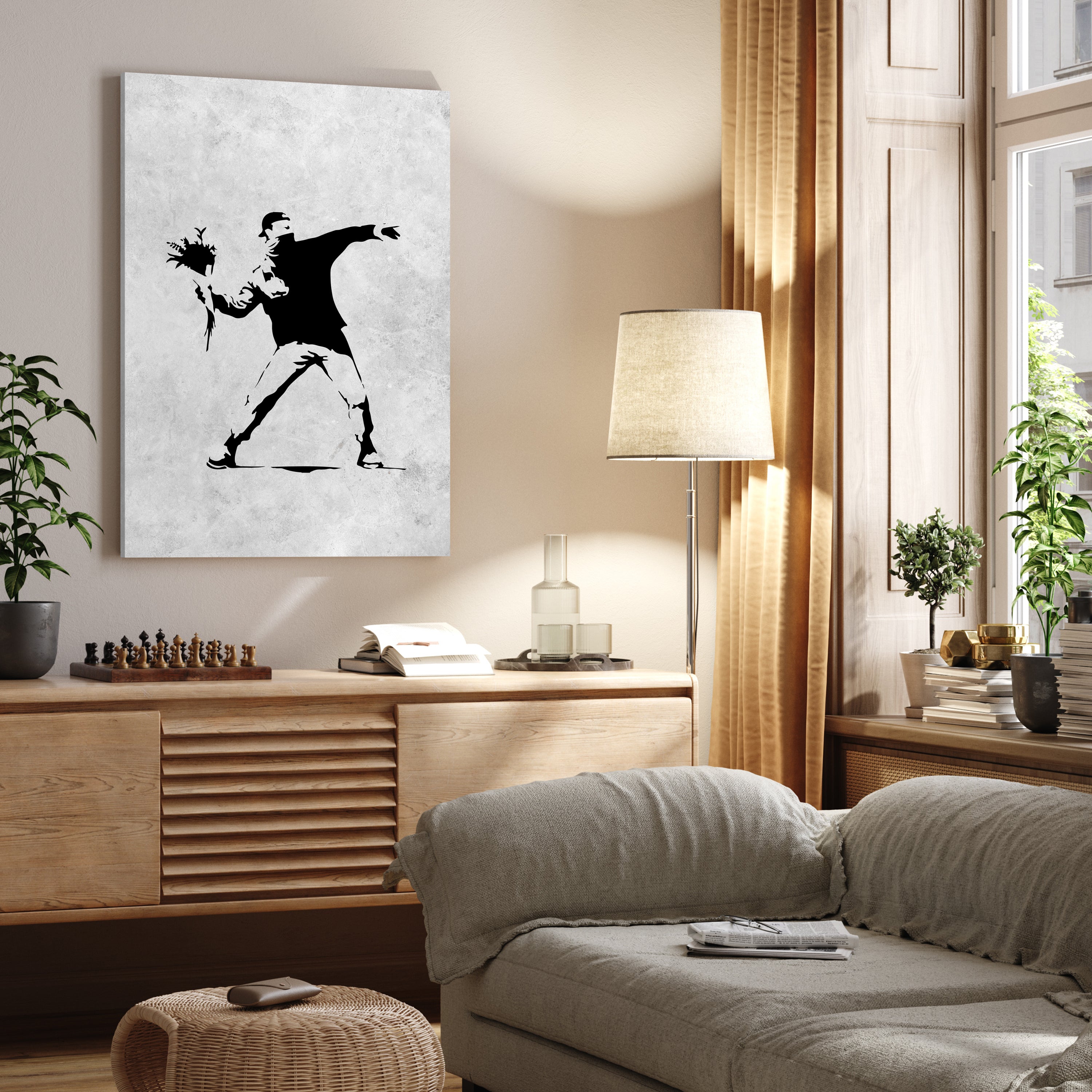 Leinwandbild Banksy Street Art M0834 kaufen - Bild 2