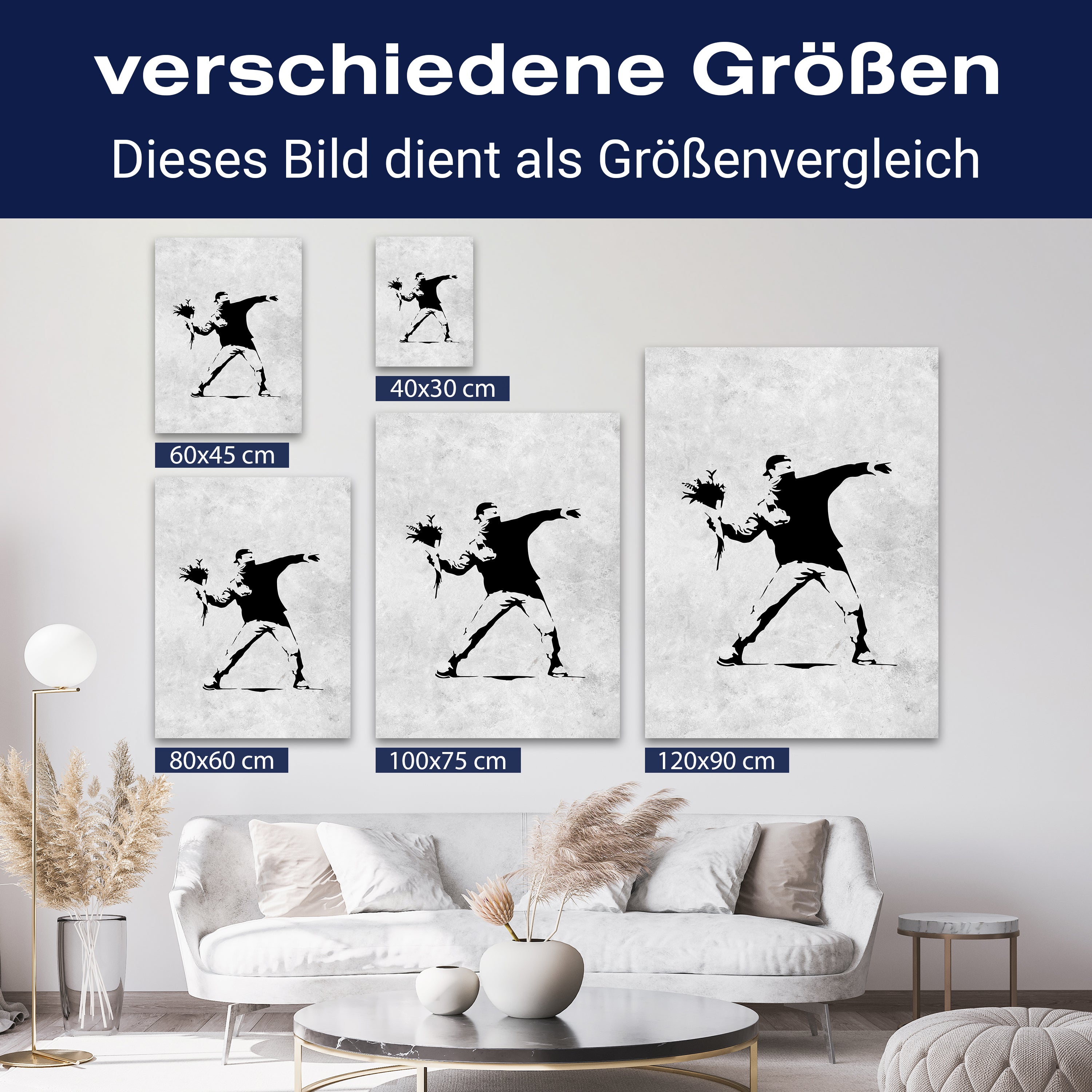 Leinwandbild Banksy Street Art M0834 kaufen - Bild 8