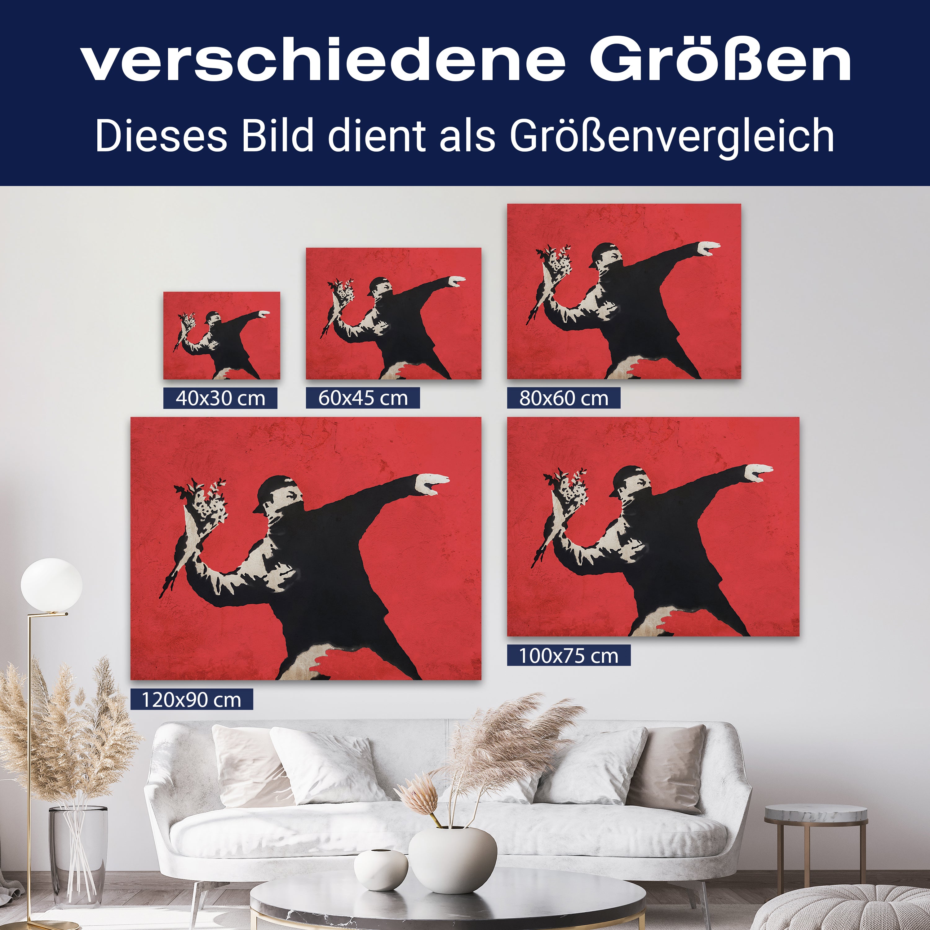 Leinwandbild Banksy Street Art M0836 kaufen - Bild 8