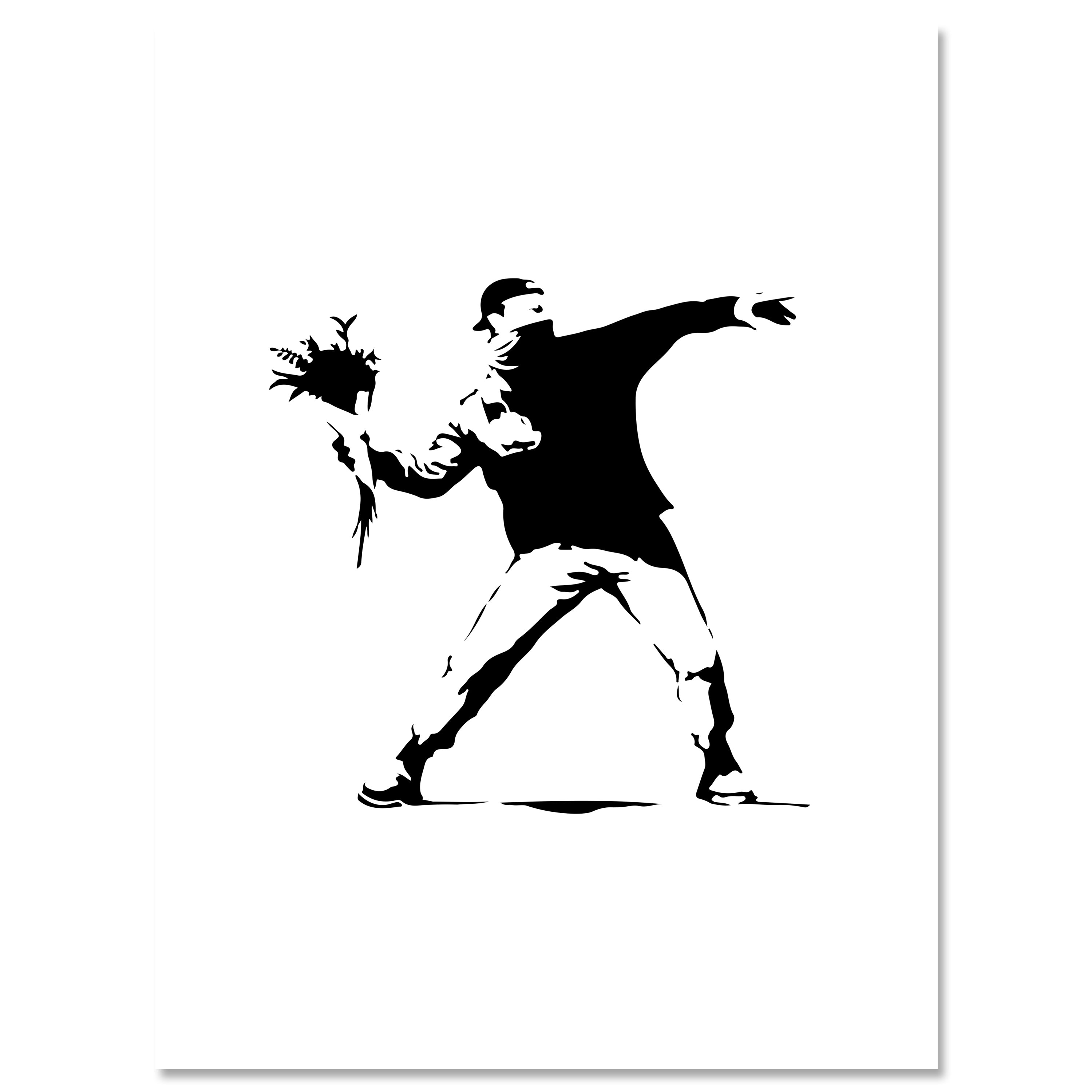 Leinwandbild Banksy Street Art M0837 kaufen - Bild 1