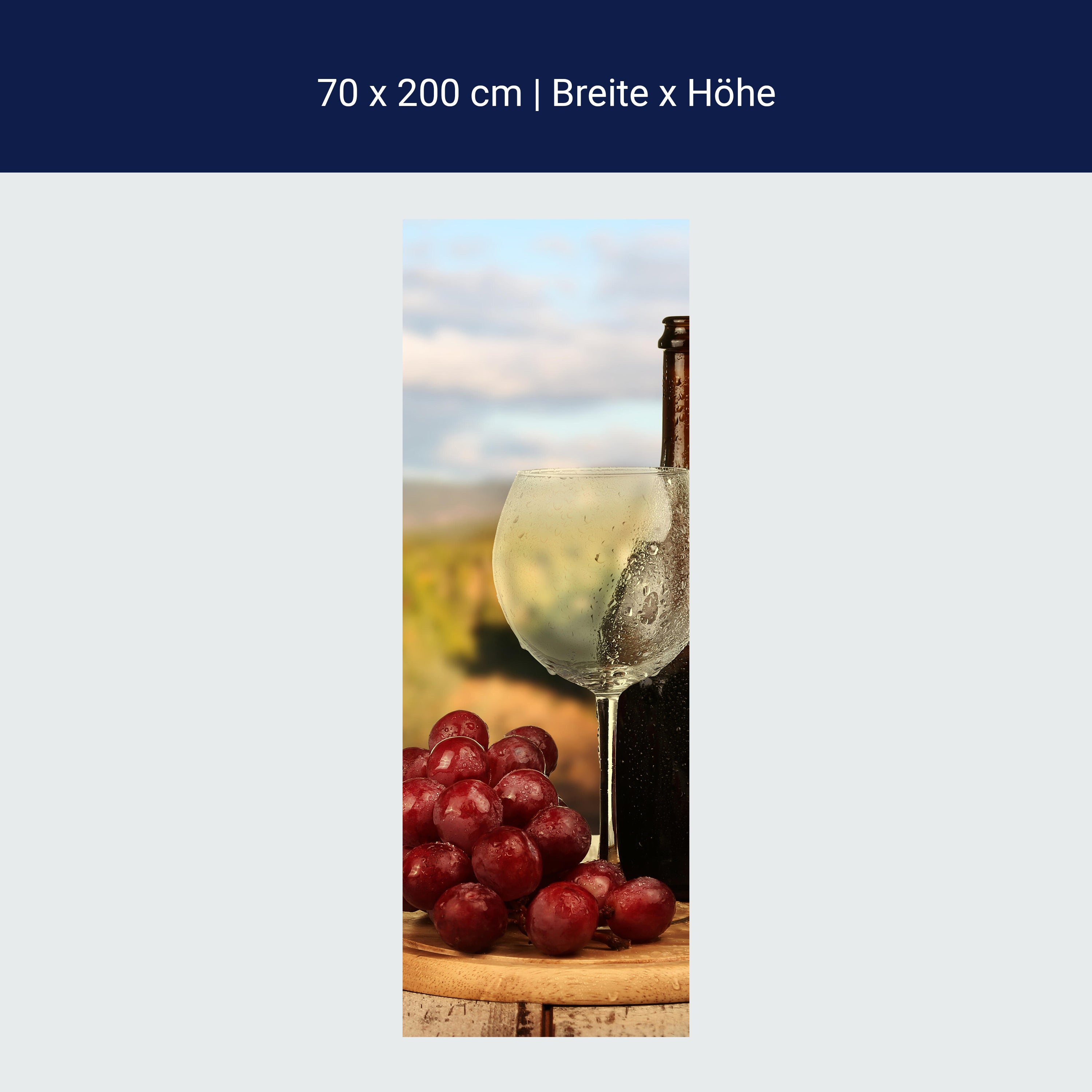 Türtapete Ein Glas Wein M0840