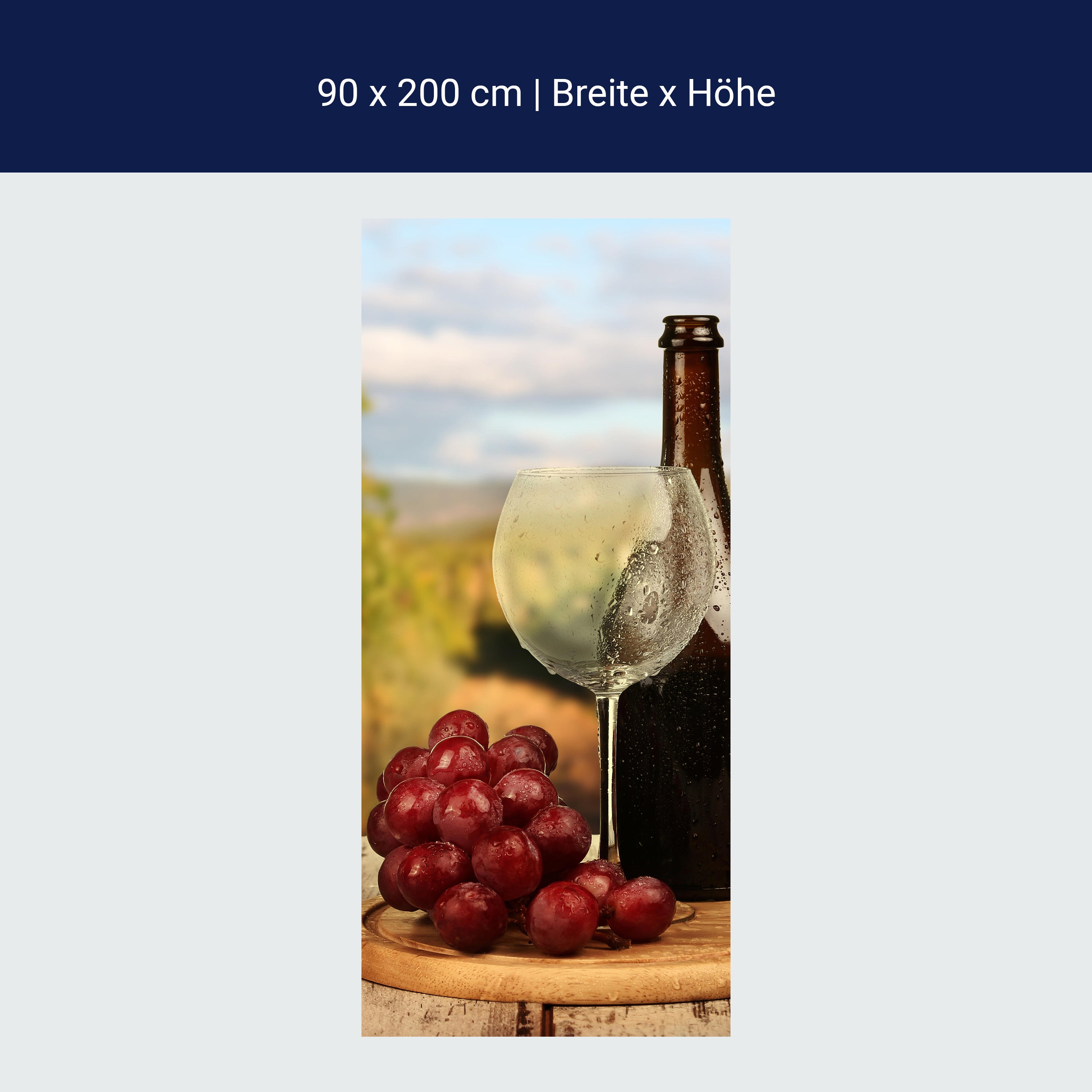 Türtapete Ein Glas Wein M0840