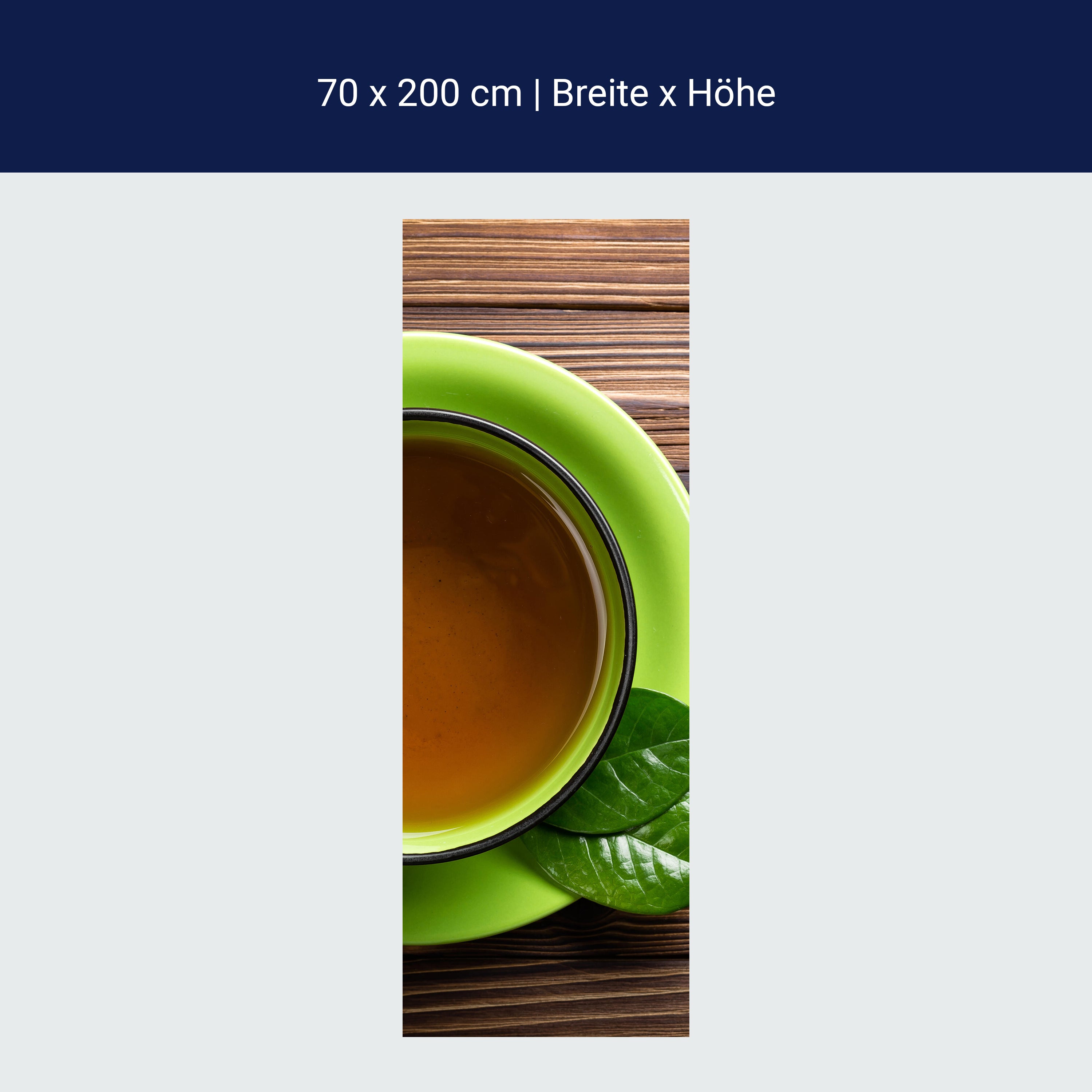 Türtapete Draufsicht auf eine Teetasse M0841