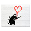 Leinwandbild Banksy Street Art M0843