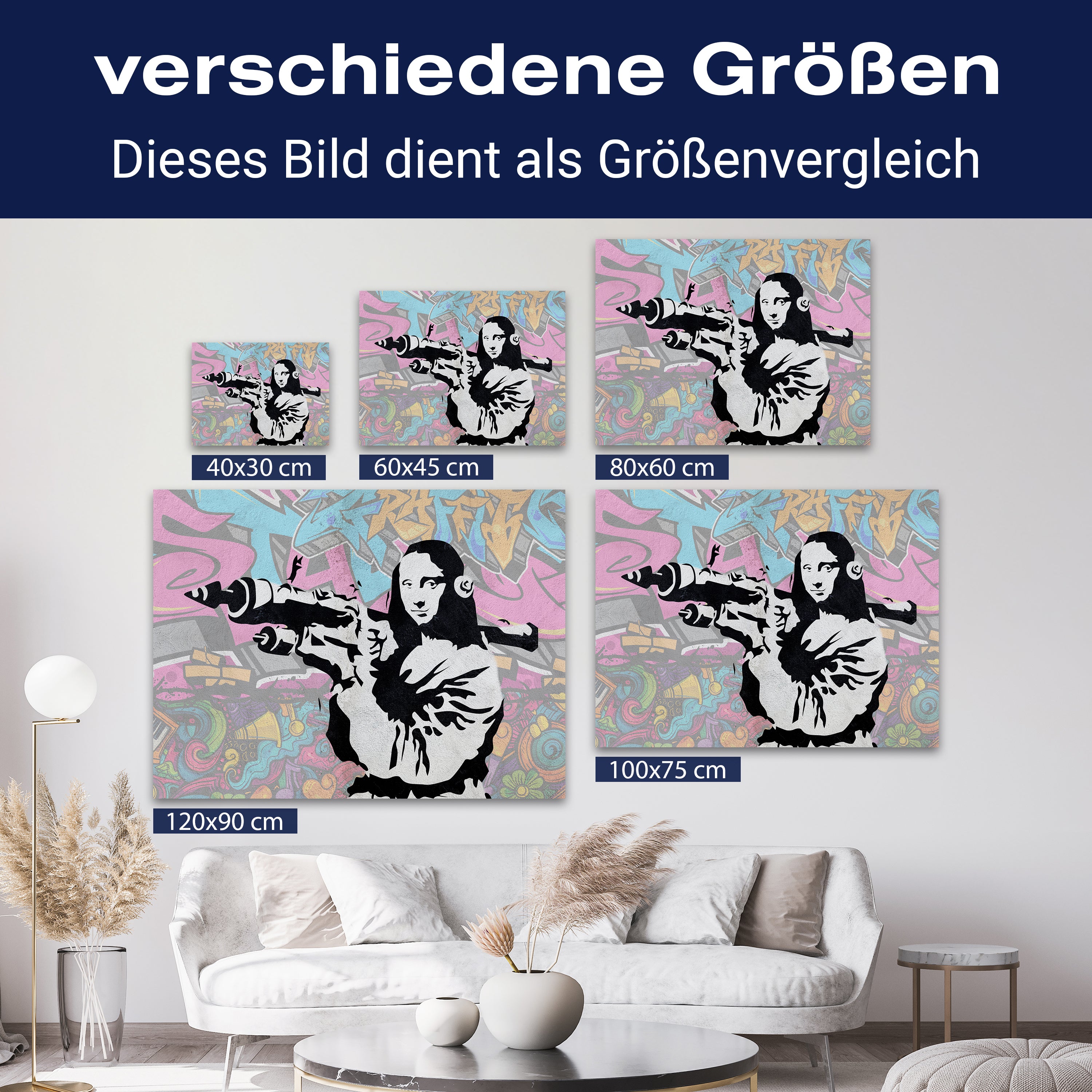 Leinwandbild Banksy Street Art M0845 kaufen - Bild 8