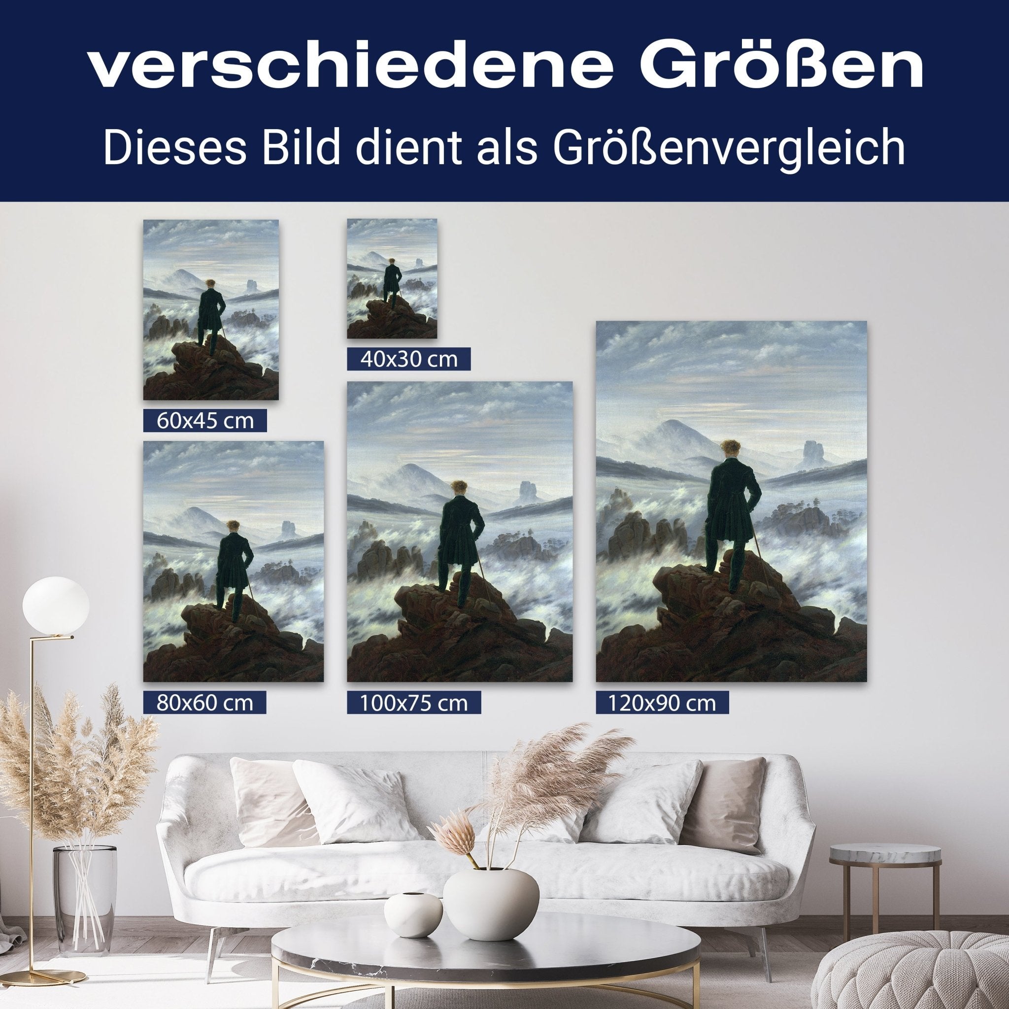 Leinwandbild Der Wanderer Caspar David Friedrich M0851 kaufen - Bild 8