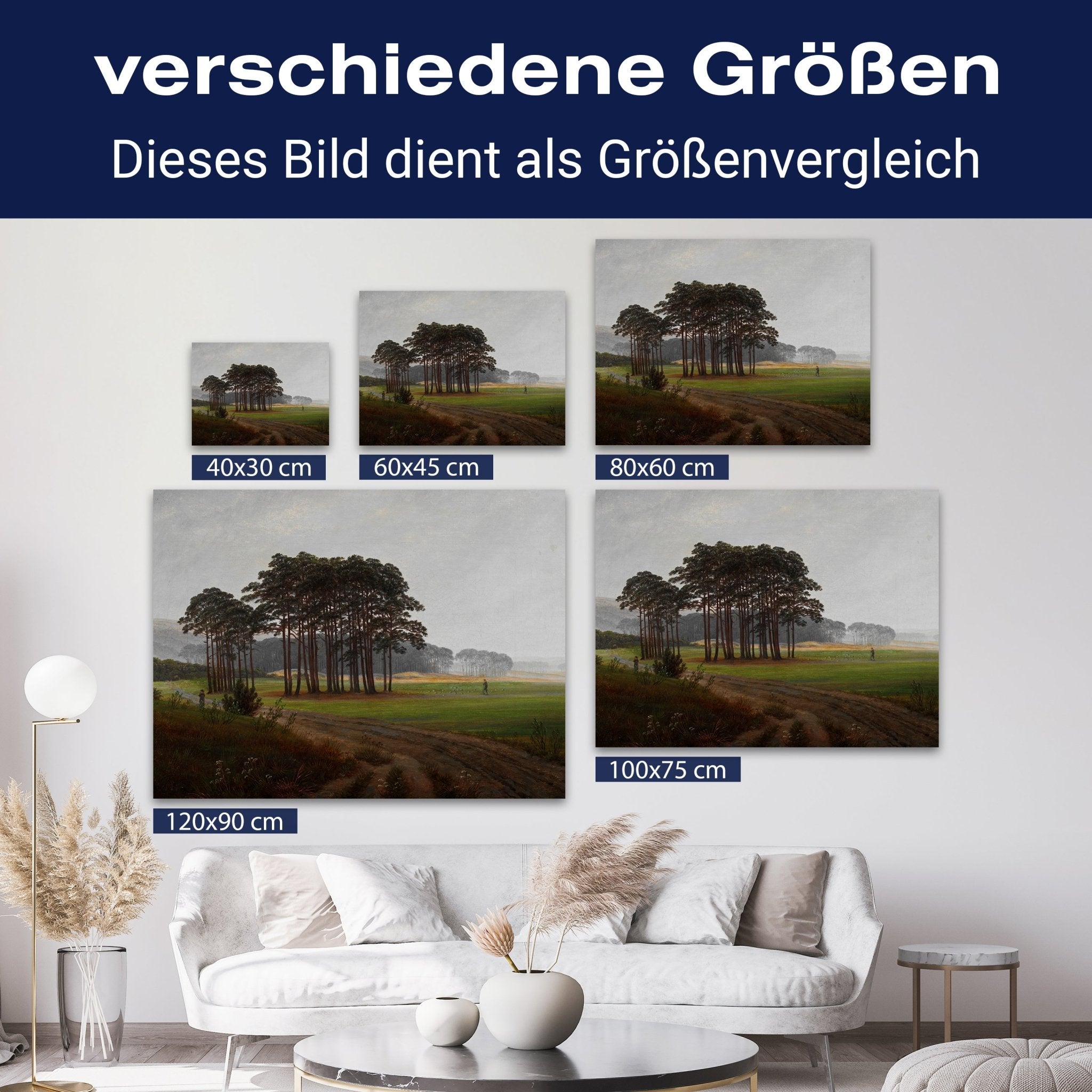 Leinwandbild Morgen Waldwiese Caspar David Friedrich M0857 kaufen - Bild 8