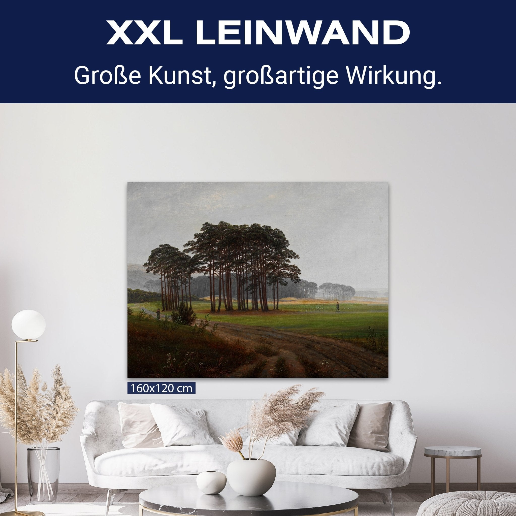 Leinwandbild Morgen Waldwiese Caspar David Friedrich M0857 kaufen - Bild 9