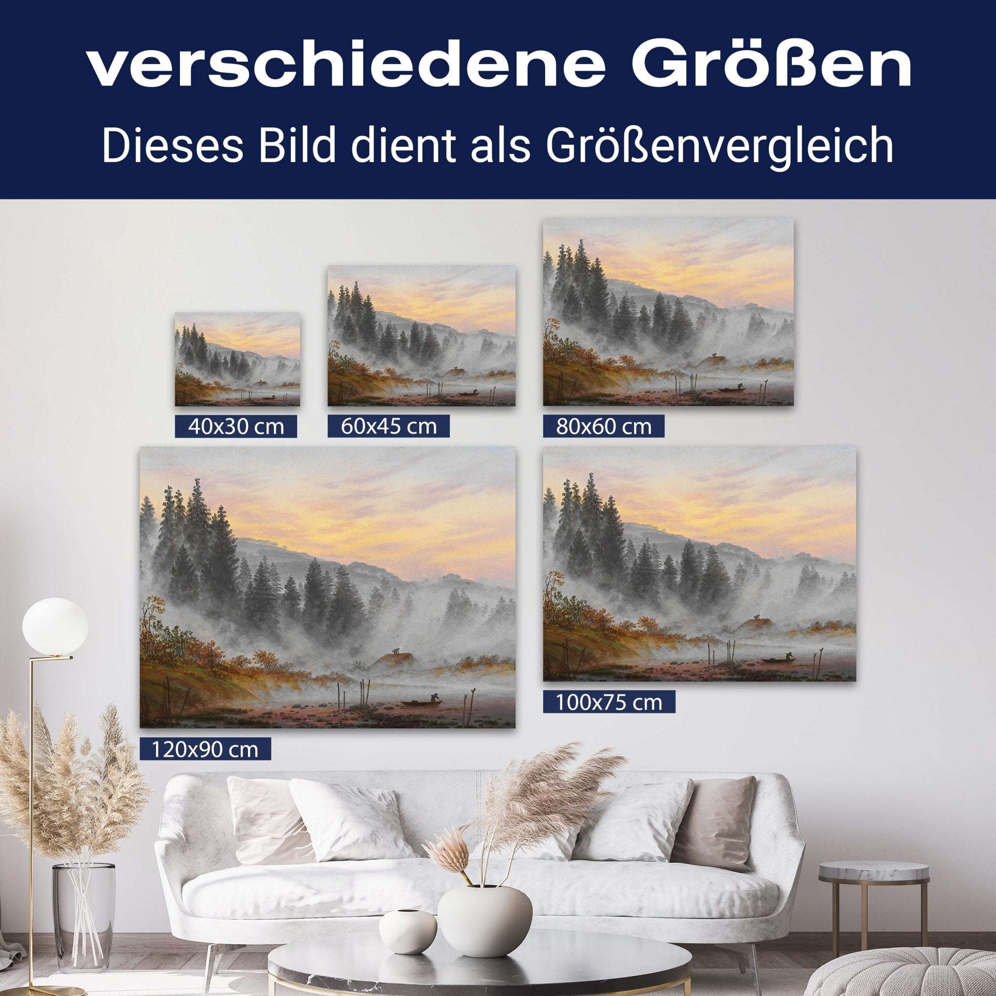 Leinwandbild Morgen Caspar David Friedrich M0859 kaufen - Bild 8