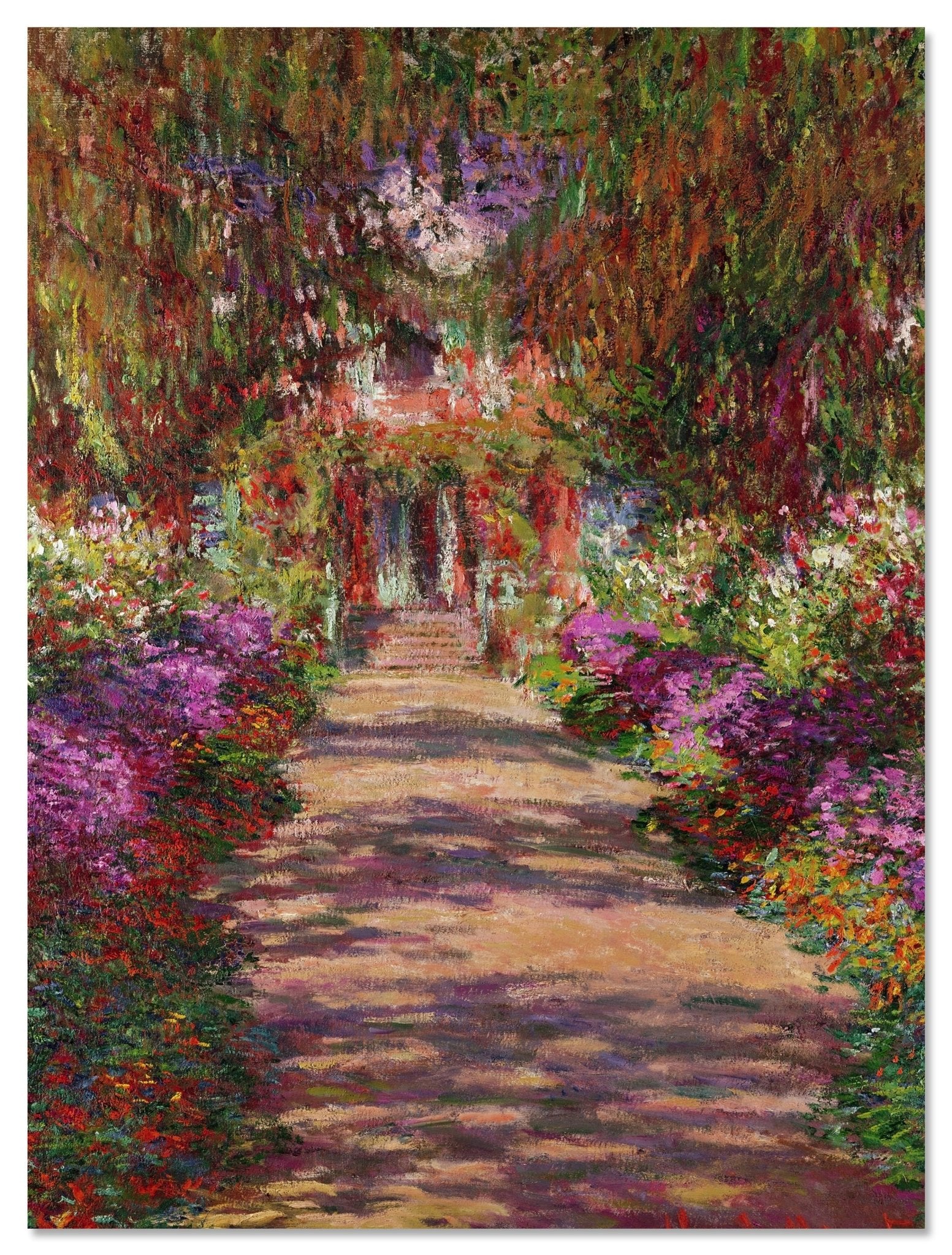 Leinwandbild A Pathway in Monet's Garden, Giverny, Claude Monet M0870