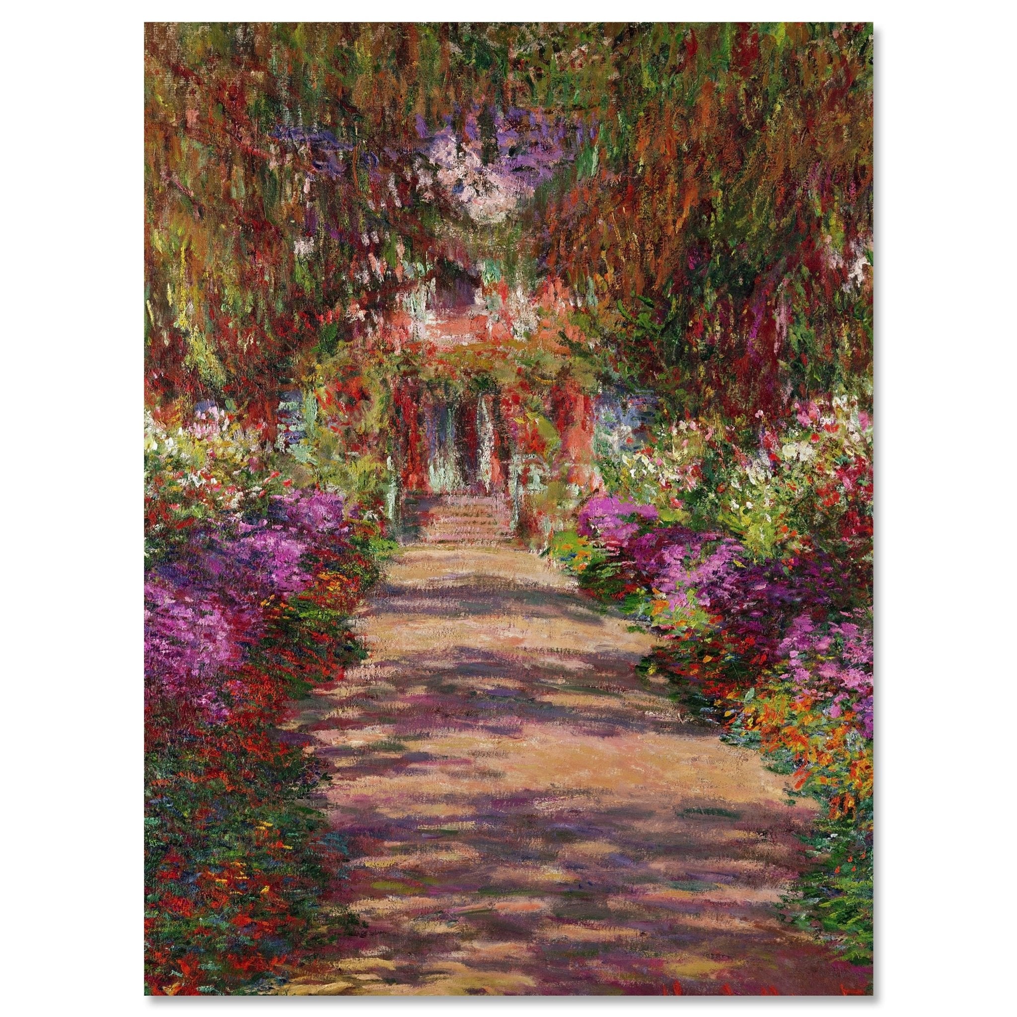 Leinwandbild A Pathway in Monet's Garden, Giverny, Claude Monet M0870 kaufen - Bild 3