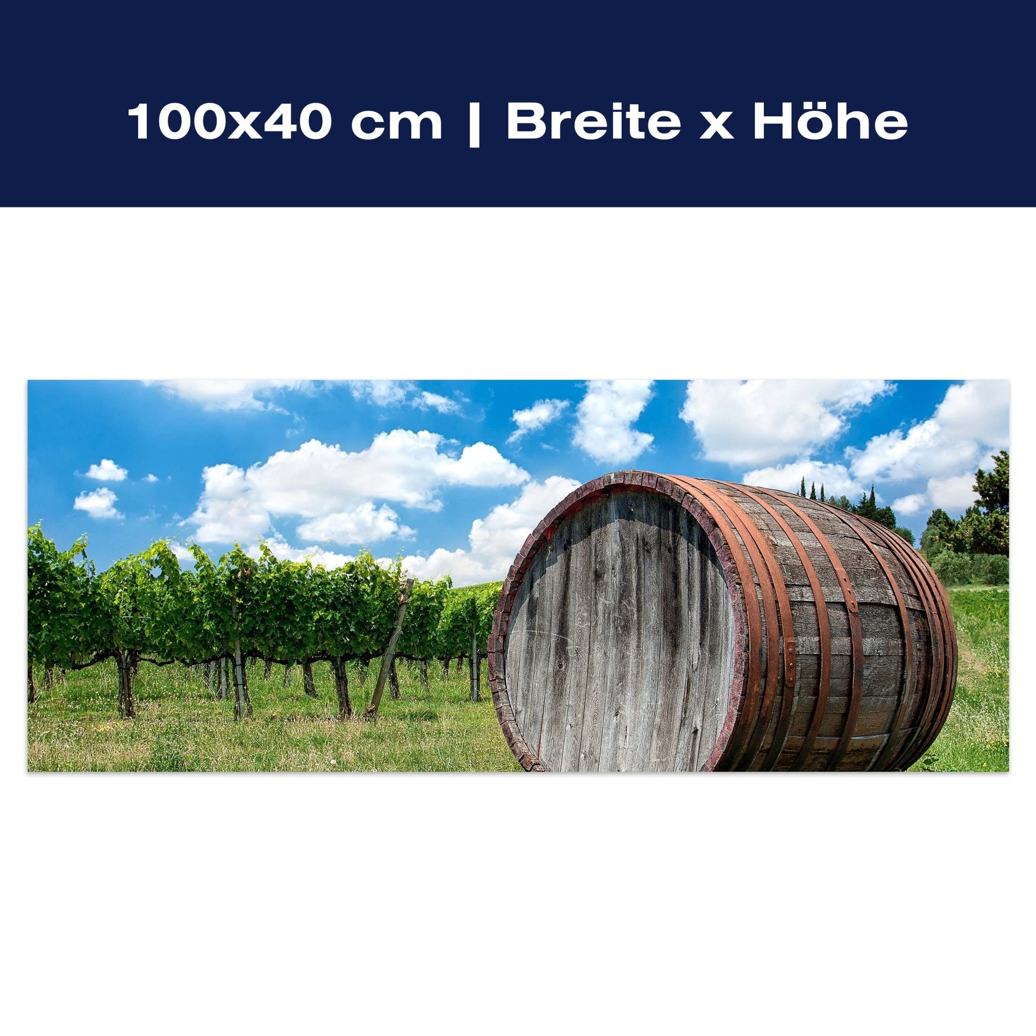 Leinwandbild Weinfass in der Toskana M0873