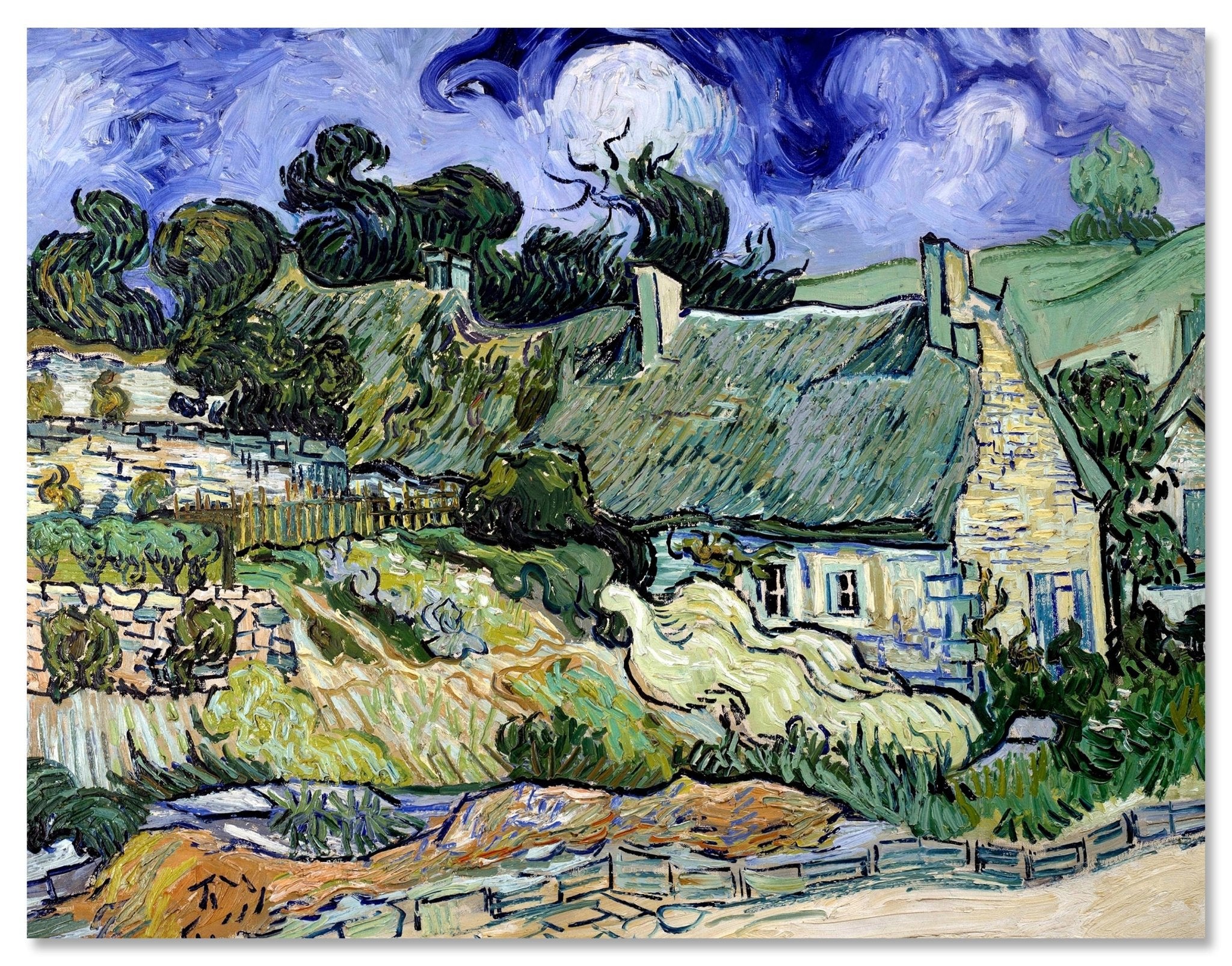 Leinwandbild Chaumes de Cordeville in Auvers-sur-Oise, Vincent van Gogh. M0879