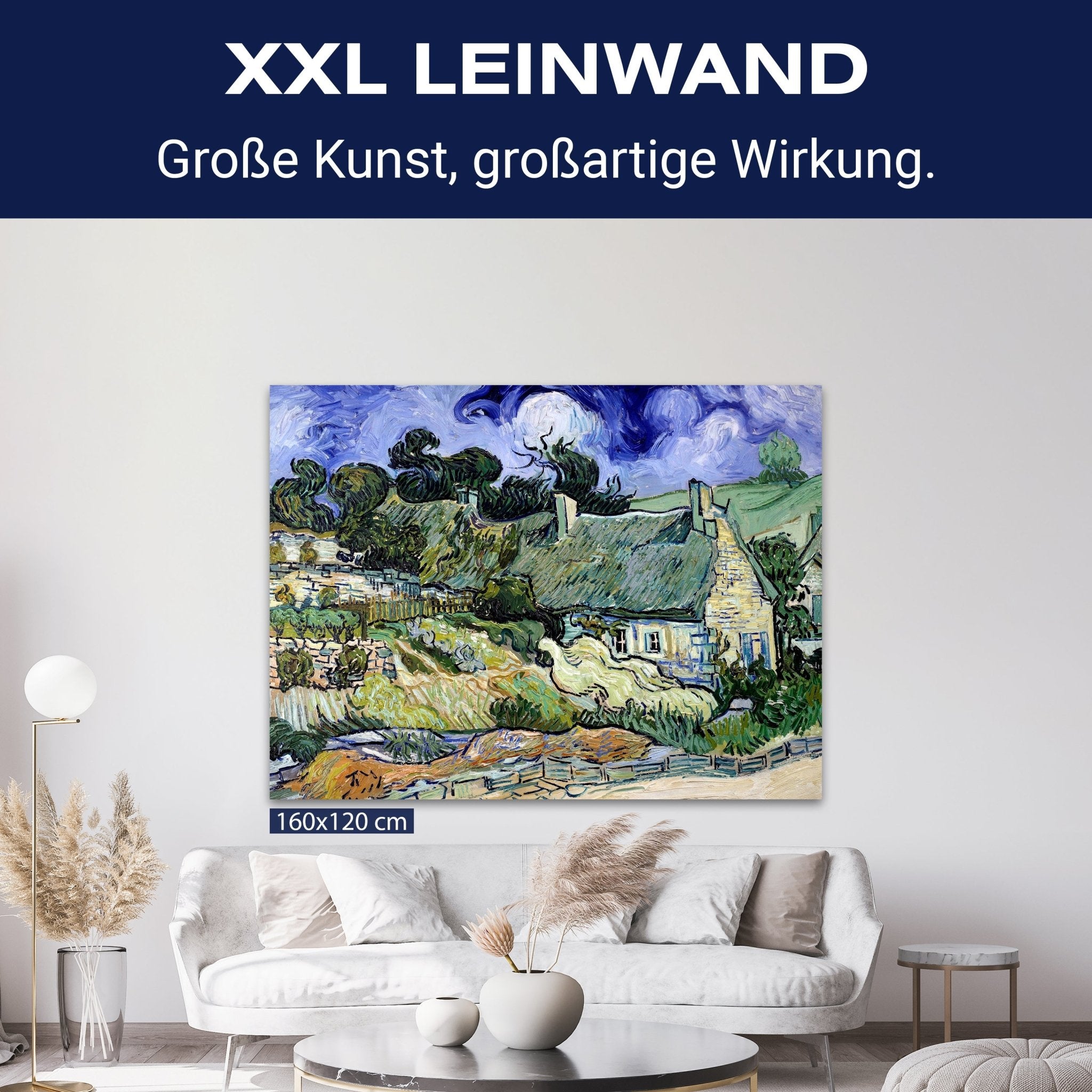 Leinwandbild Chaumes de Cordeville in Auvers-sur-Oise, Vincent van Gogh. M0879 kaufen - Bild 9