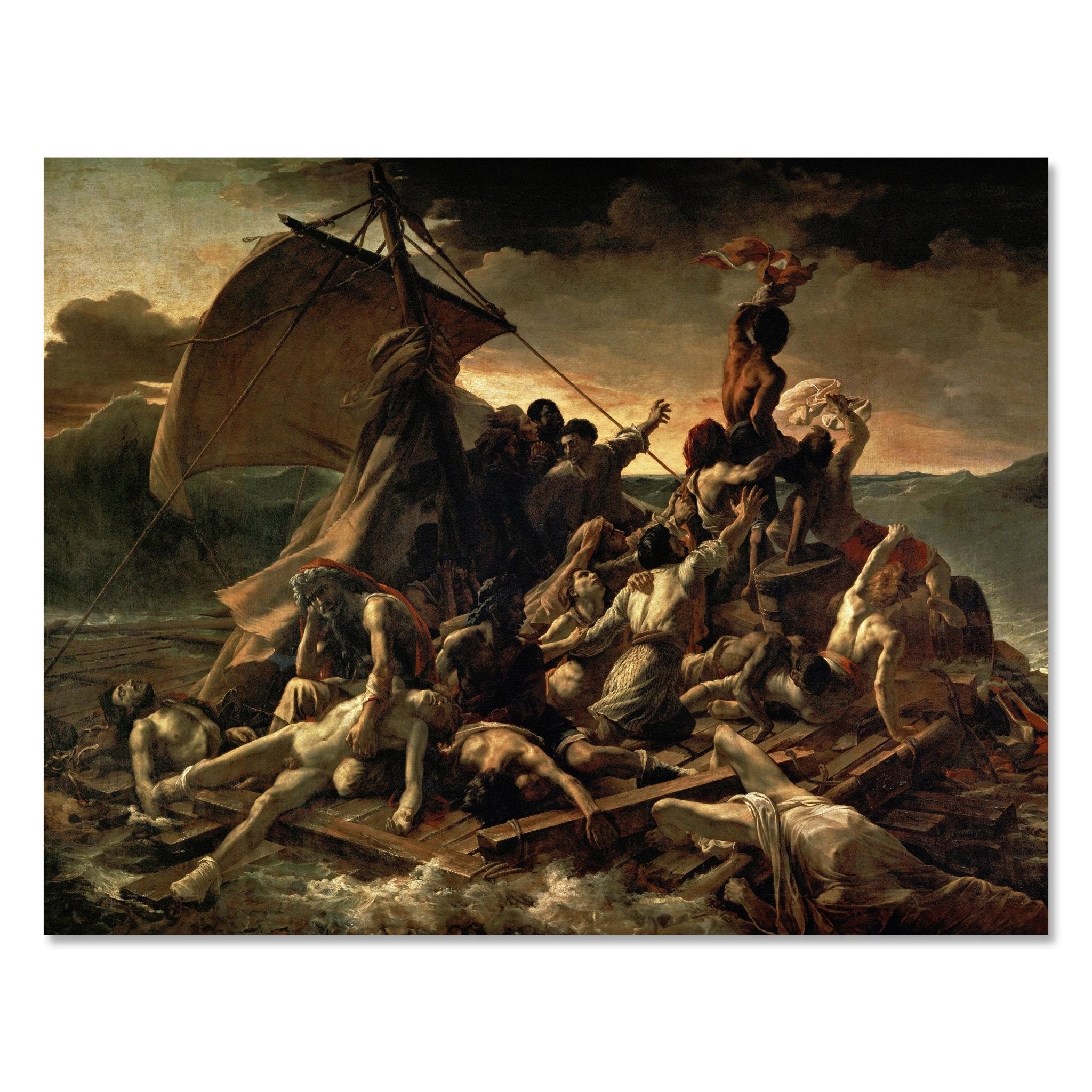 Leinwandbild Floß der Medusa - Theodore Gericault M0889 kaufen - Bild 1