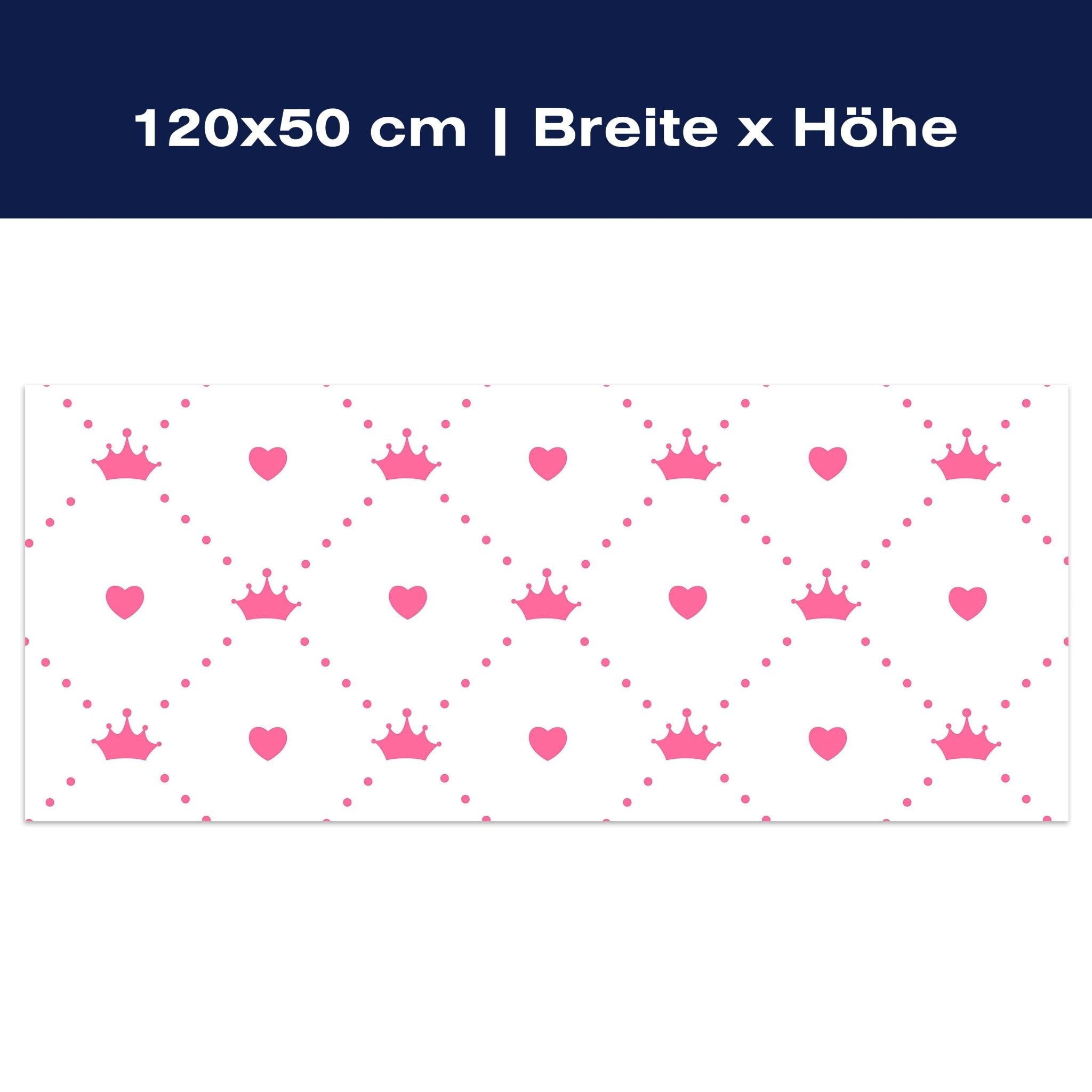 Leinwandbild Prinzessin - Herz - Krone M0991