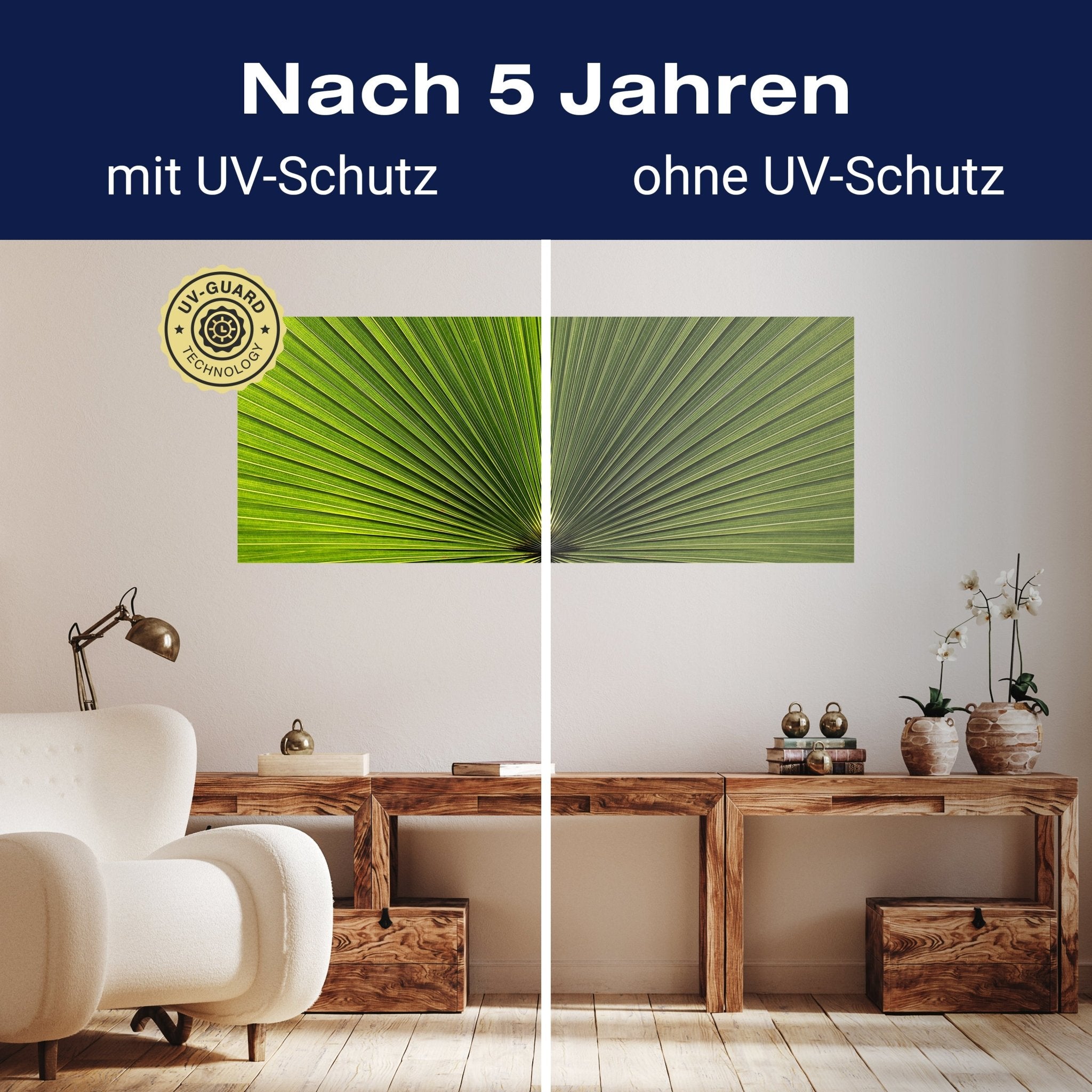 Leinwandbild Palmblatt Nahaufnahme M1003 kaufen - Bild 9