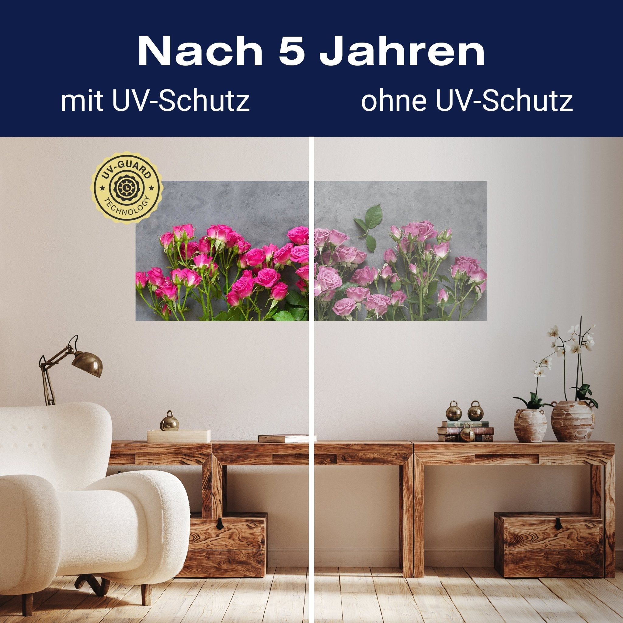 Leinwandbild Rosa Rosen auf dunkelgrauem Hintergrund M1033 kaufen - Bild 9