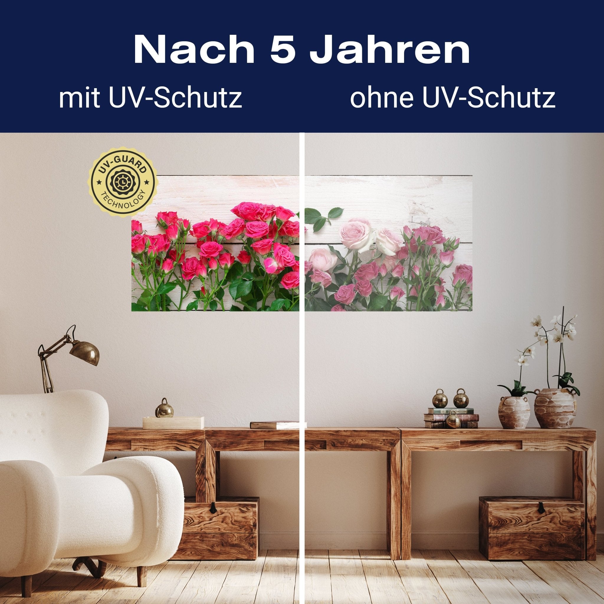 Leinwandbild Rosa und karminrote Rosen M1034 kaufen - Bild 9