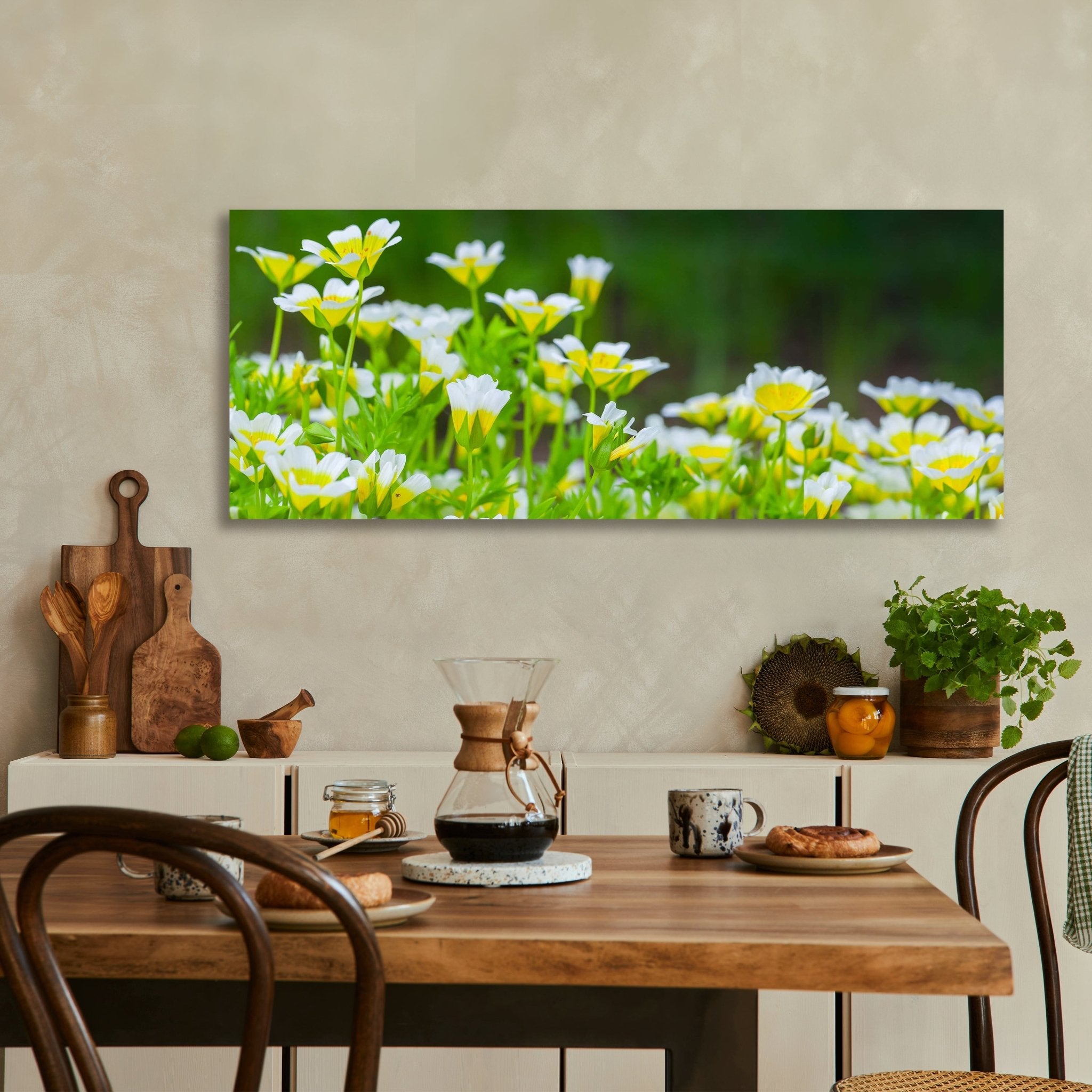 Leinwandbild Blumen, die im Sommergarten wachsen M1039 kaufen - Bild 3