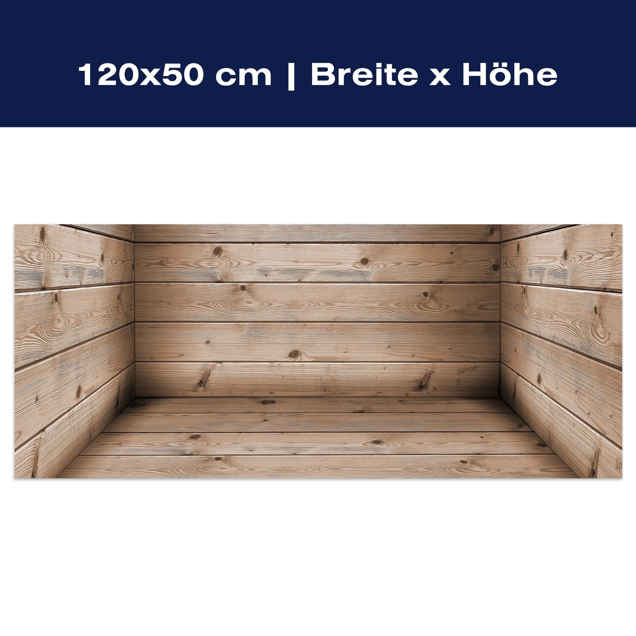 Leinwandbild Zimmer aus Holzbohlen M1055