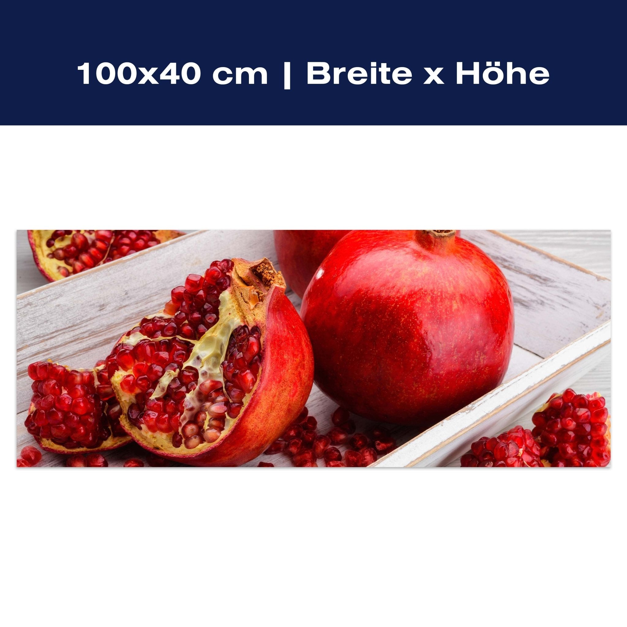 Leinwandbild Rote Granatapfelfrüchte M1063