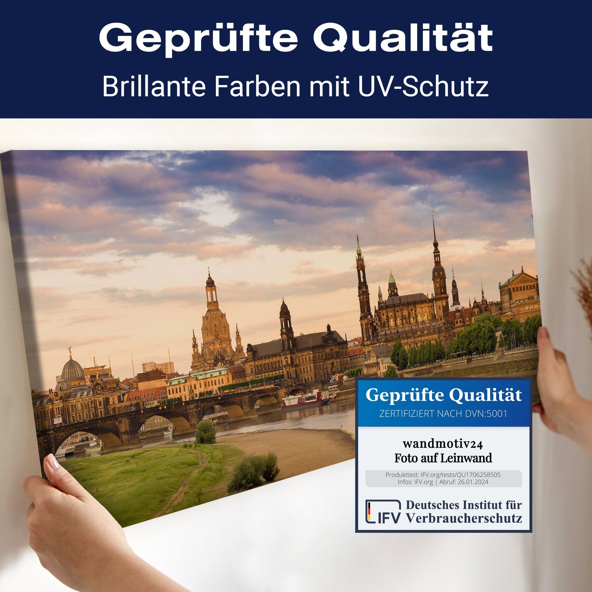 Leinwandbild Dresden, Altstadt, Canaletto, Elbflorenz M1071 kaufen - Bild 4