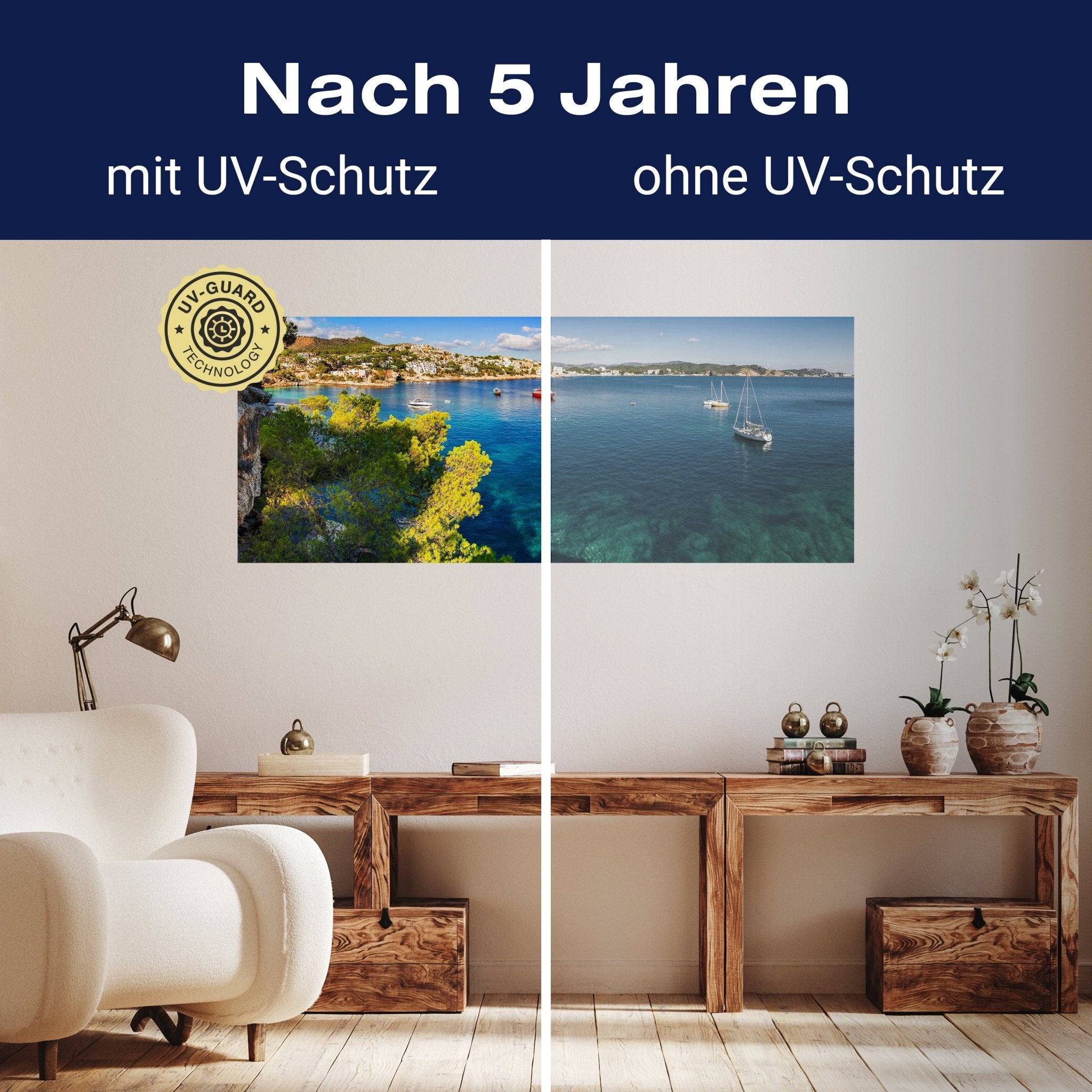 Leinwandbild Mittelmeer Küste, Mediterran, Boot, Meer M1072 kaufen - Bild 9