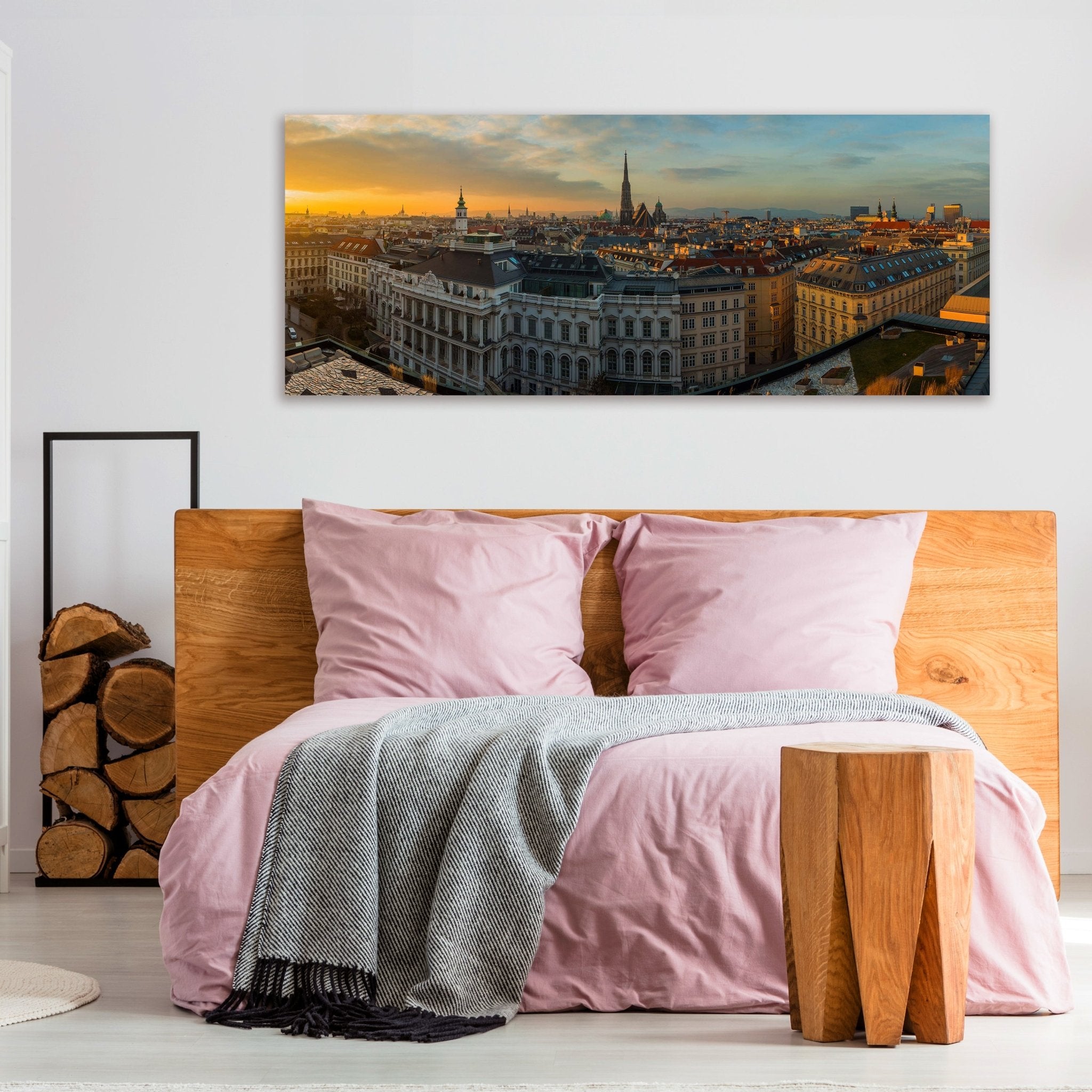 Leinwandbild Wien Panorama, Österreich, Abend, Sonne M1074 kaufen - Bild 3