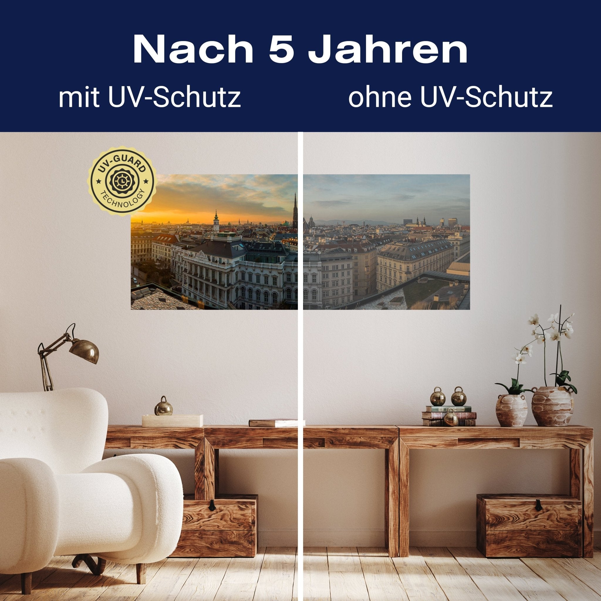 Leinwandbild Wien Panorama, Österreich, Abend, Sonne M1074 kaufen - Bild 9
