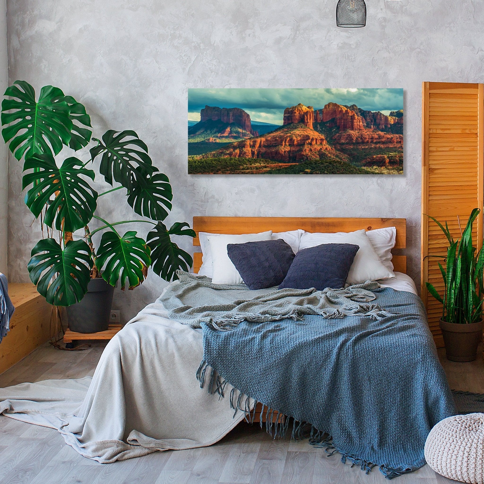 Leinwandbild Bergpanorama, Canyon, Felsen, Steppe M1077 kaufen - Bild 2