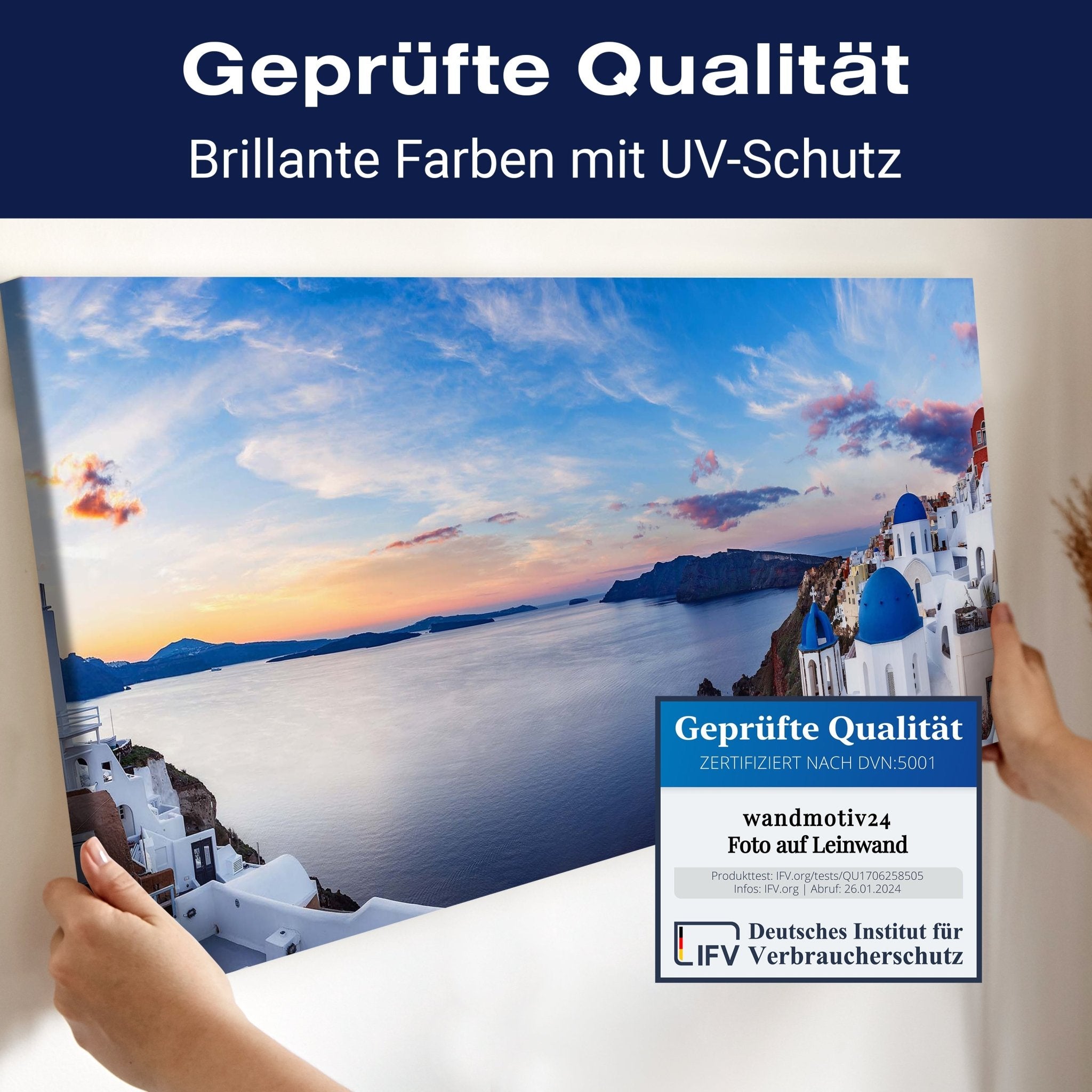 Leinwandbild Santorini, Griechenland, Meer, Küste M1082 kaufen - Bild 4