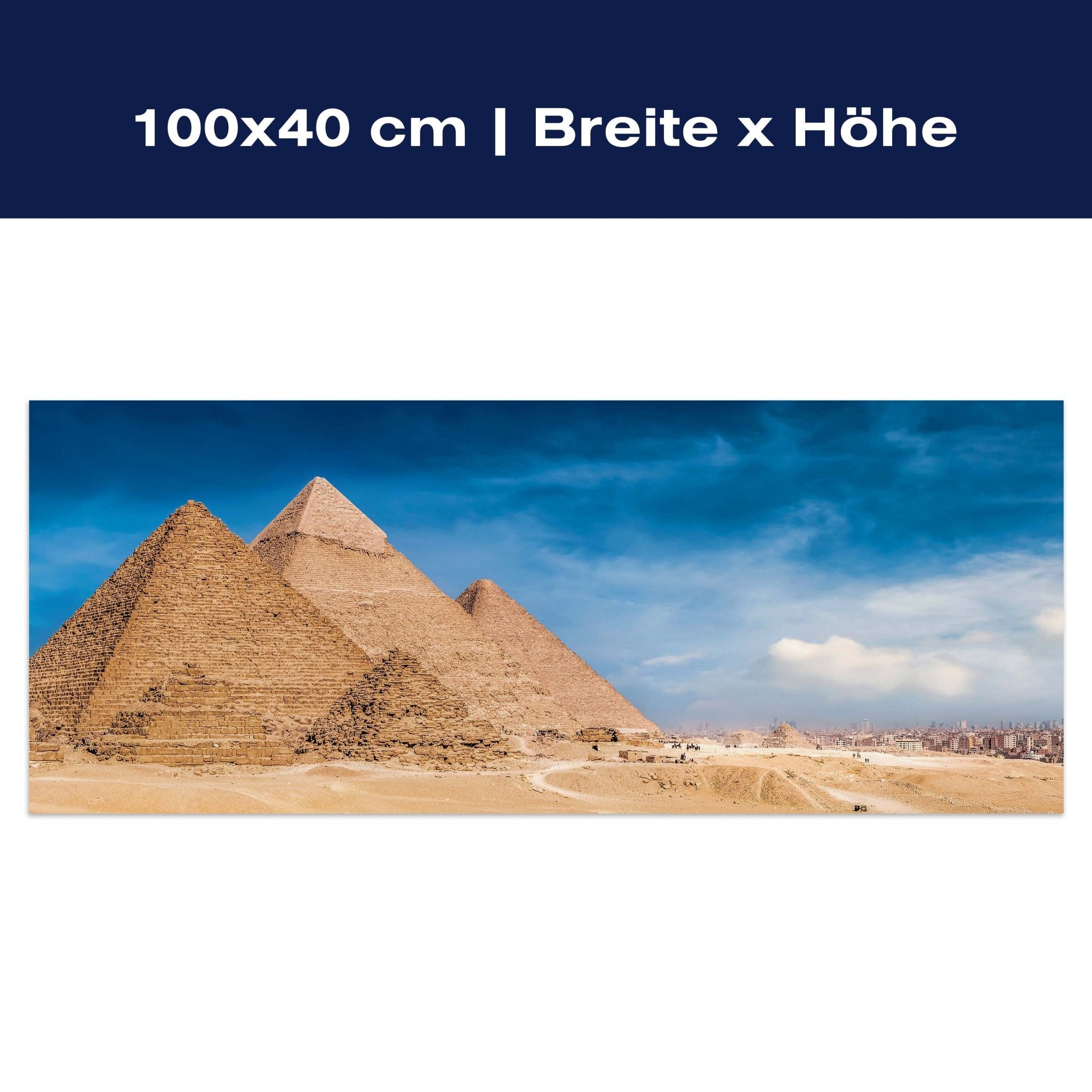 Leinwandbild Pyramiden von Gizeh, Cheops, Kairo M1084