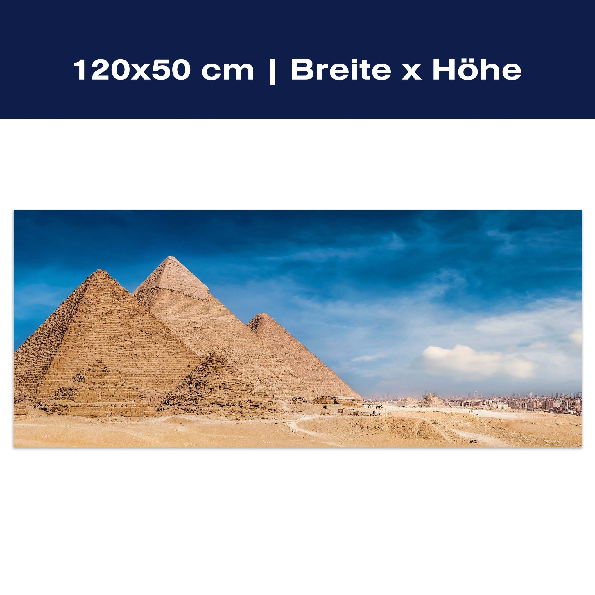 Leinwandbild Pyramiden von Gizeh, Cheops, Kairo M1084