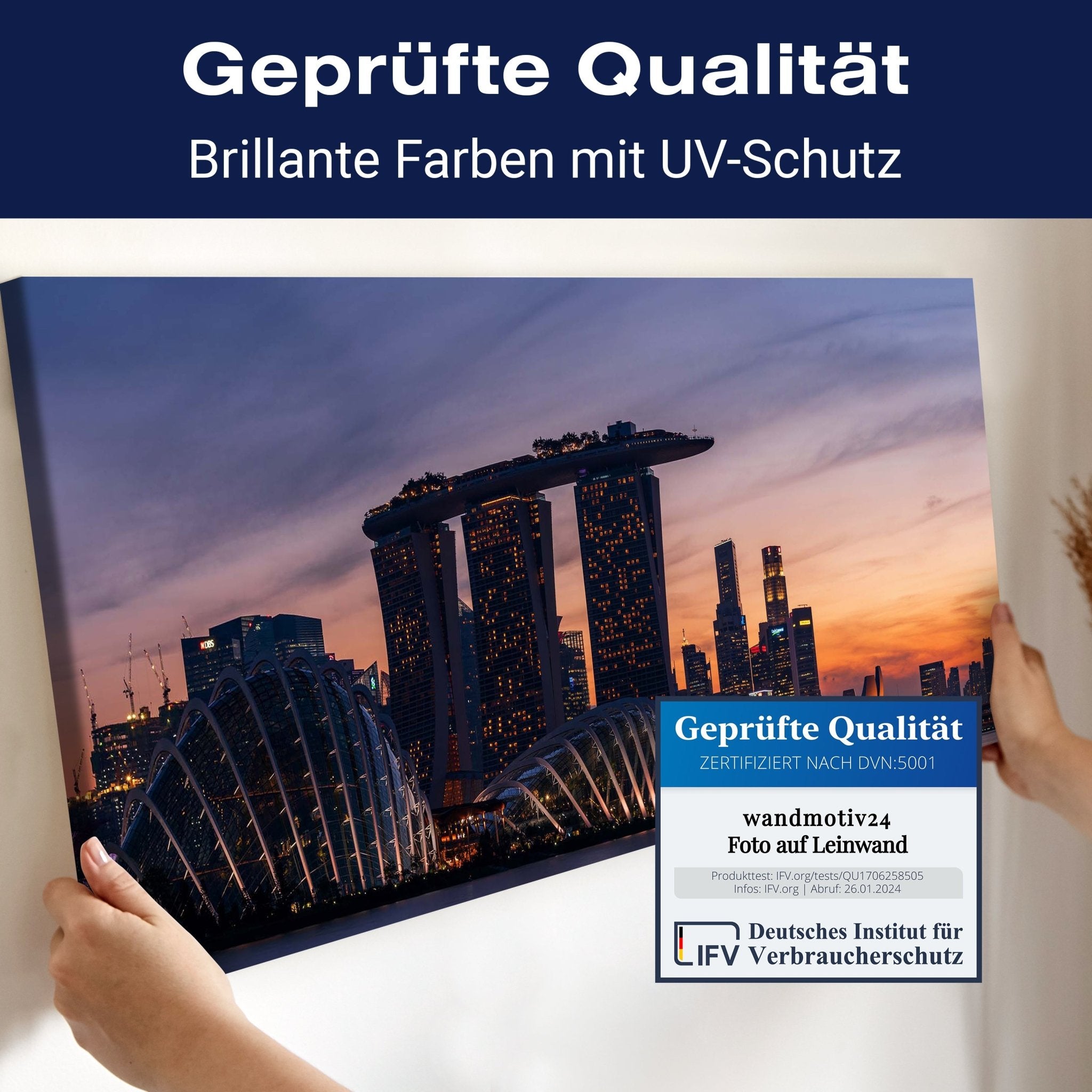 Leinwandbild Hotel in Singapur, Asien, Hochhaus, Meer M1089 kaufen - Bild 4