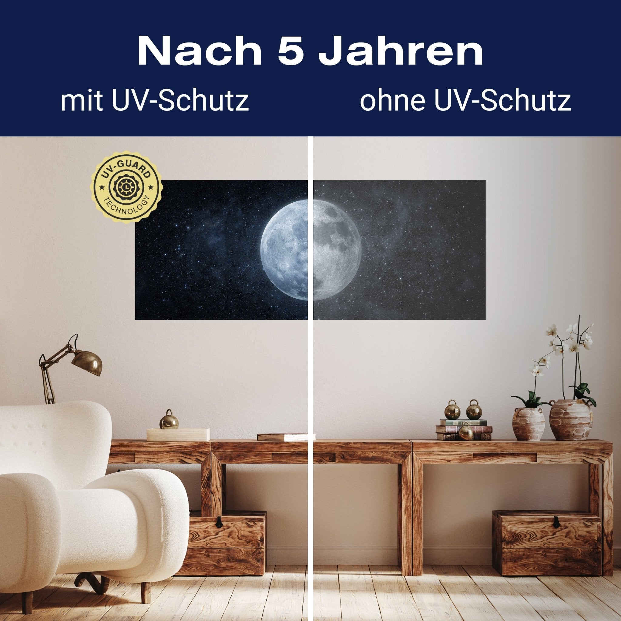 Leinwandbild Mond, Weltall, Sterne, Nacht, Galaxie M1092 kaufen - Bild 9