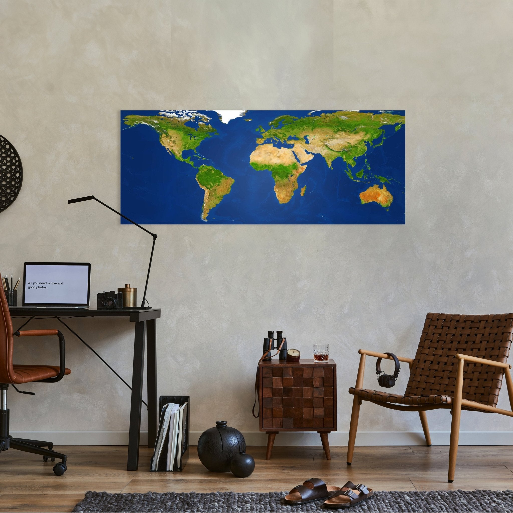 Leinwandbild Weltkarte, Erde, Kontinente, Meere M1103 kaufen - Bild 2