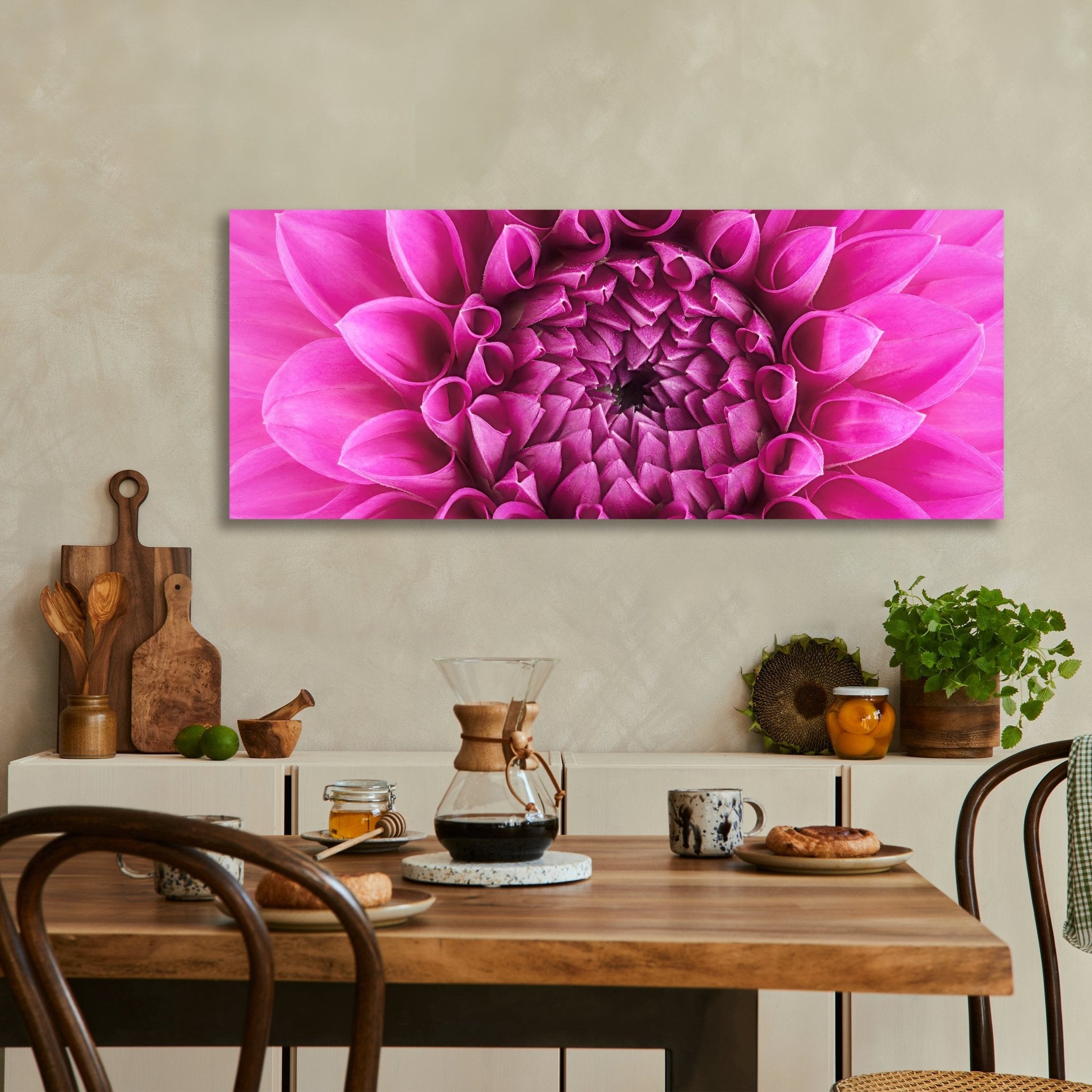 Leinwandbild Blume Blüte rosa Chrysantheme M1127 kaufen - Bild 3