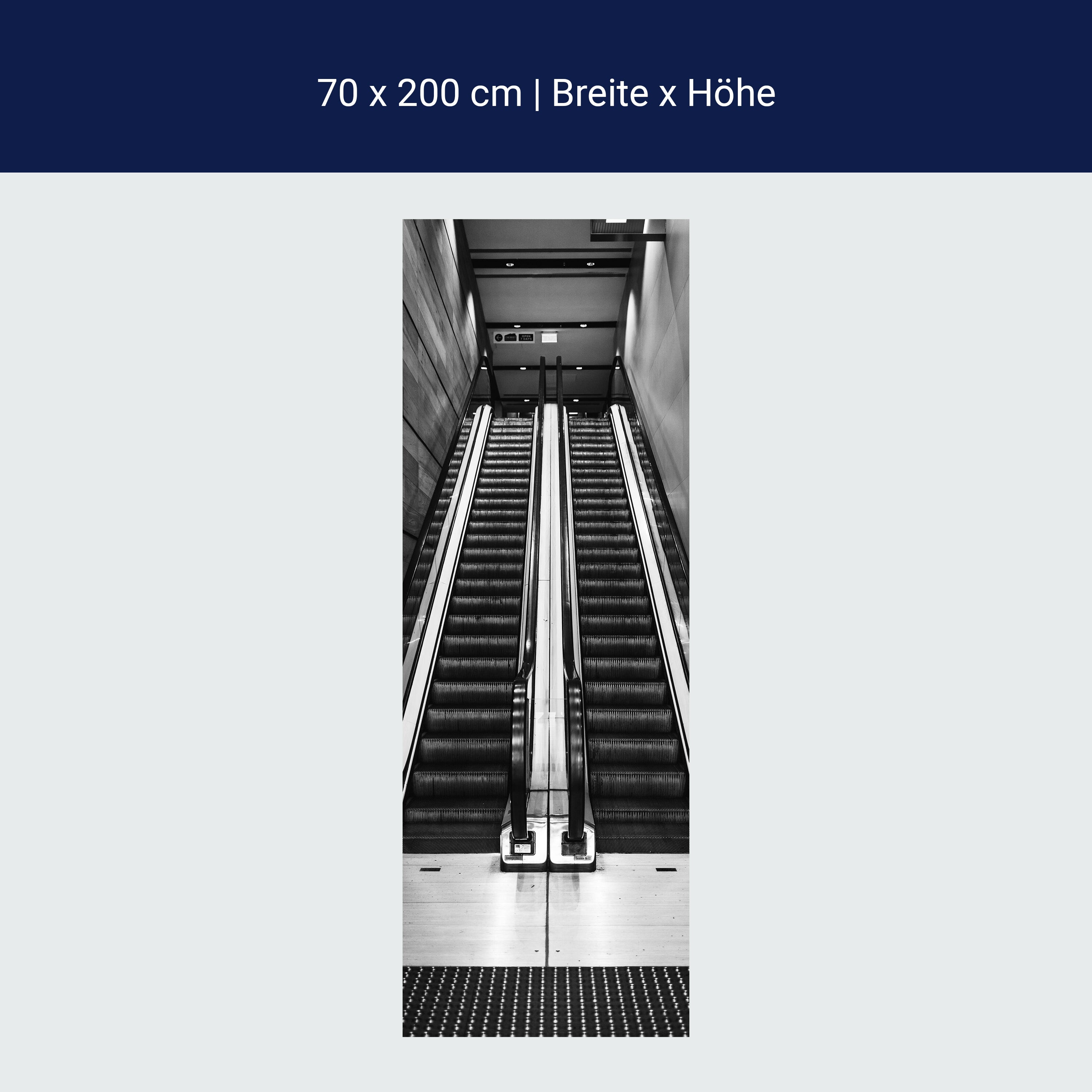 Türtapete 2 Roll-treppen nebeneinander, Treppe M1133