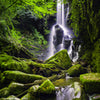 Türtapete Wasser-fall im Ur-wald, Steine, Felsen M1141