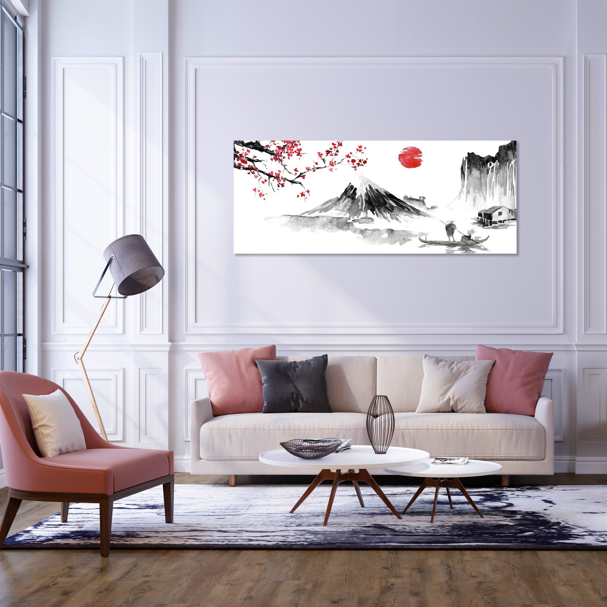 Leinwandbild Fuji Berg Sakura Sunset Japan M1143 kaufen - Bild 2