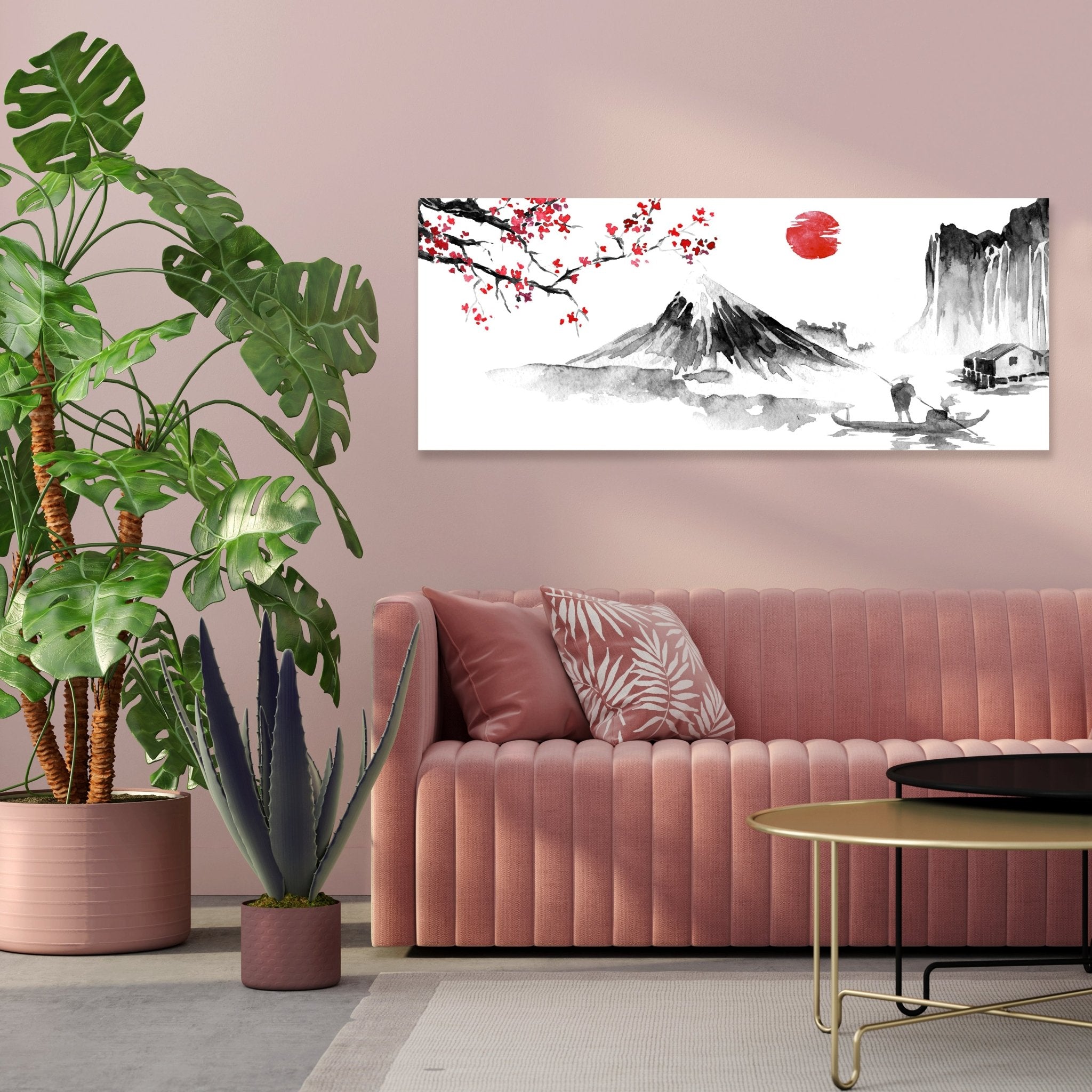 Leinwandbild Fuji Berg Sakura Sunset Japan M1143 kaufen - Bild 3