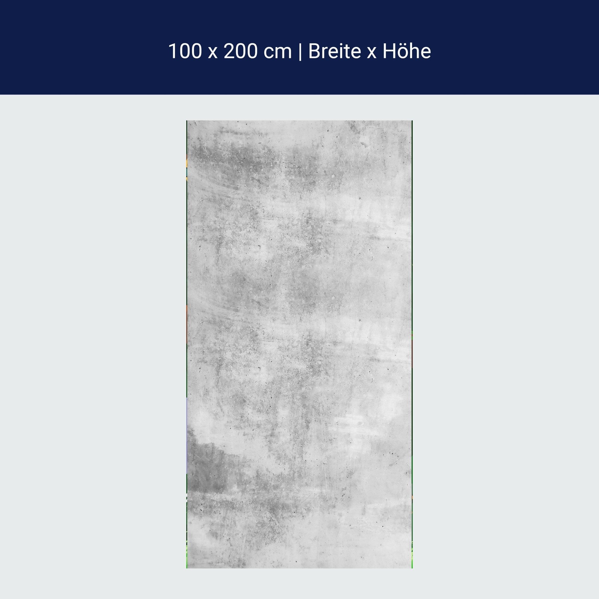 Türtapete helle Betonwand, Weiß, Grau M1179