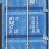 Türtapete Container Tür, Metall, Blau, Nummer M1376