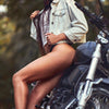 Türtapete Frau & Motorrad, Model, Sexy, Fotografie M1402