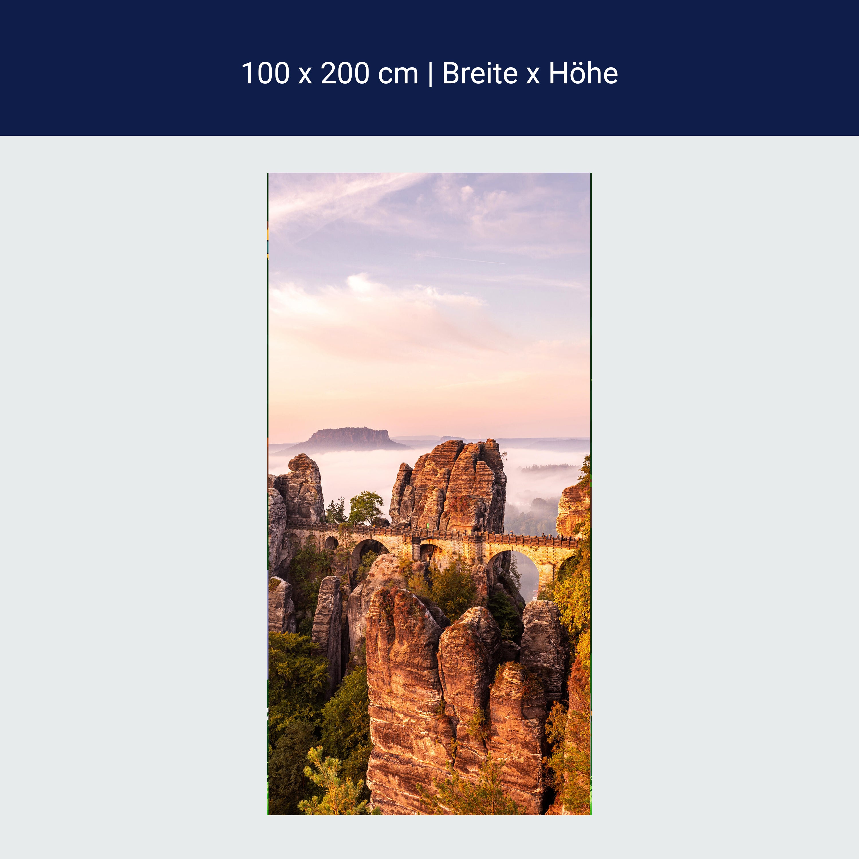 Türtapete Sächsische Schweiz, Bastei, Berge M1438