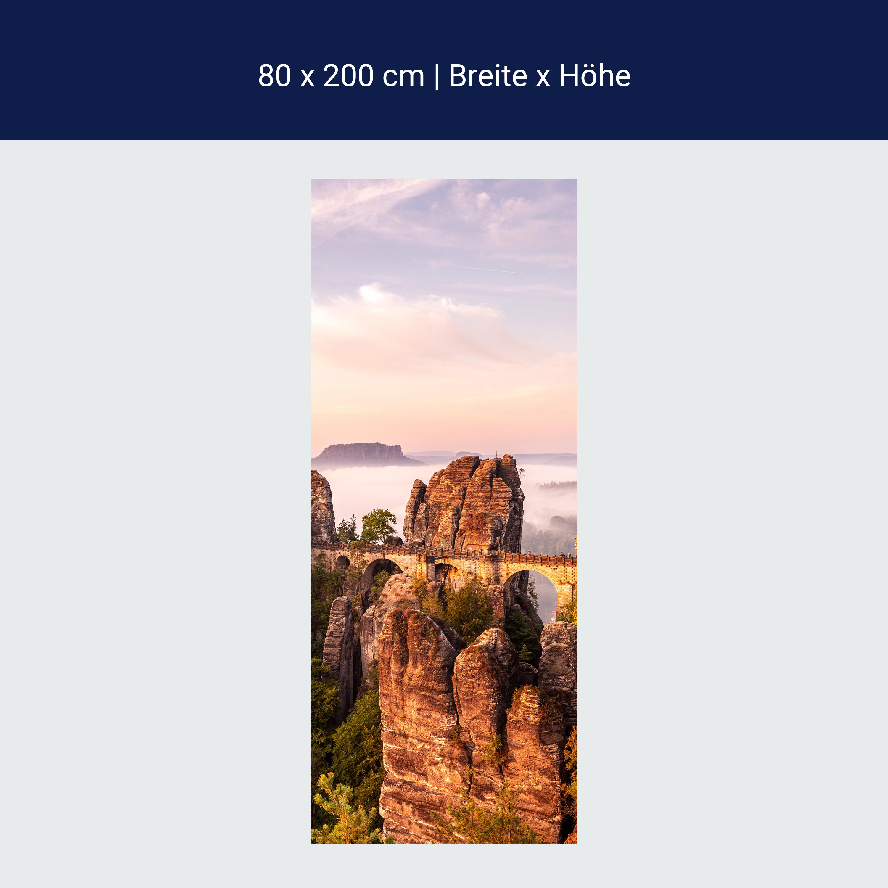 Türtapete Sächsische Schweiz, Bastei, Berge M1438